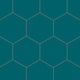 8" Hexagon Natural Press Ceramic Tile in Maya Blue Matte