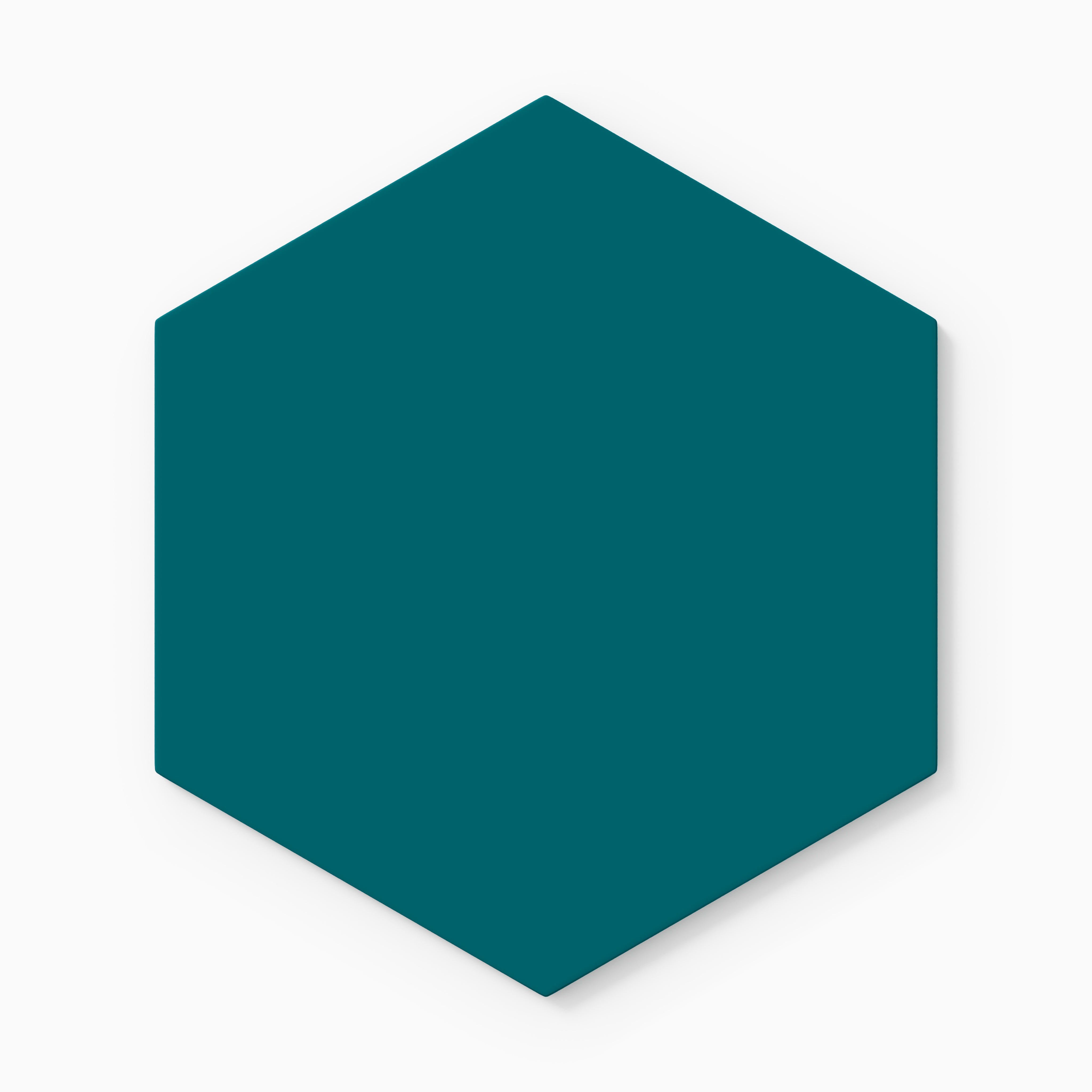 8" Hexagon Natural Press Ceramic Tile in Maya Blue Matte