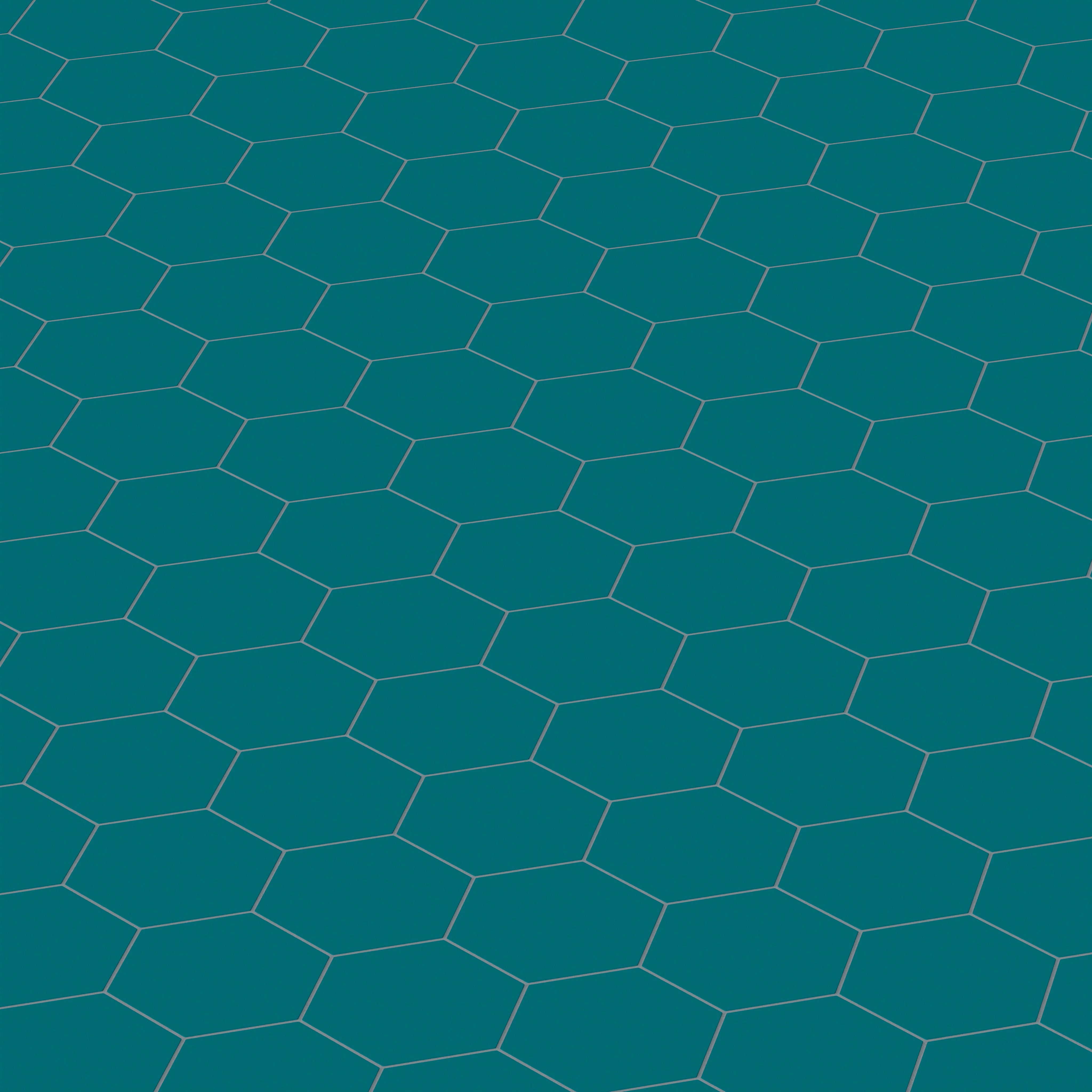 8" Hexagon Natural Press Ceramic Tile in Maya Blue Matte