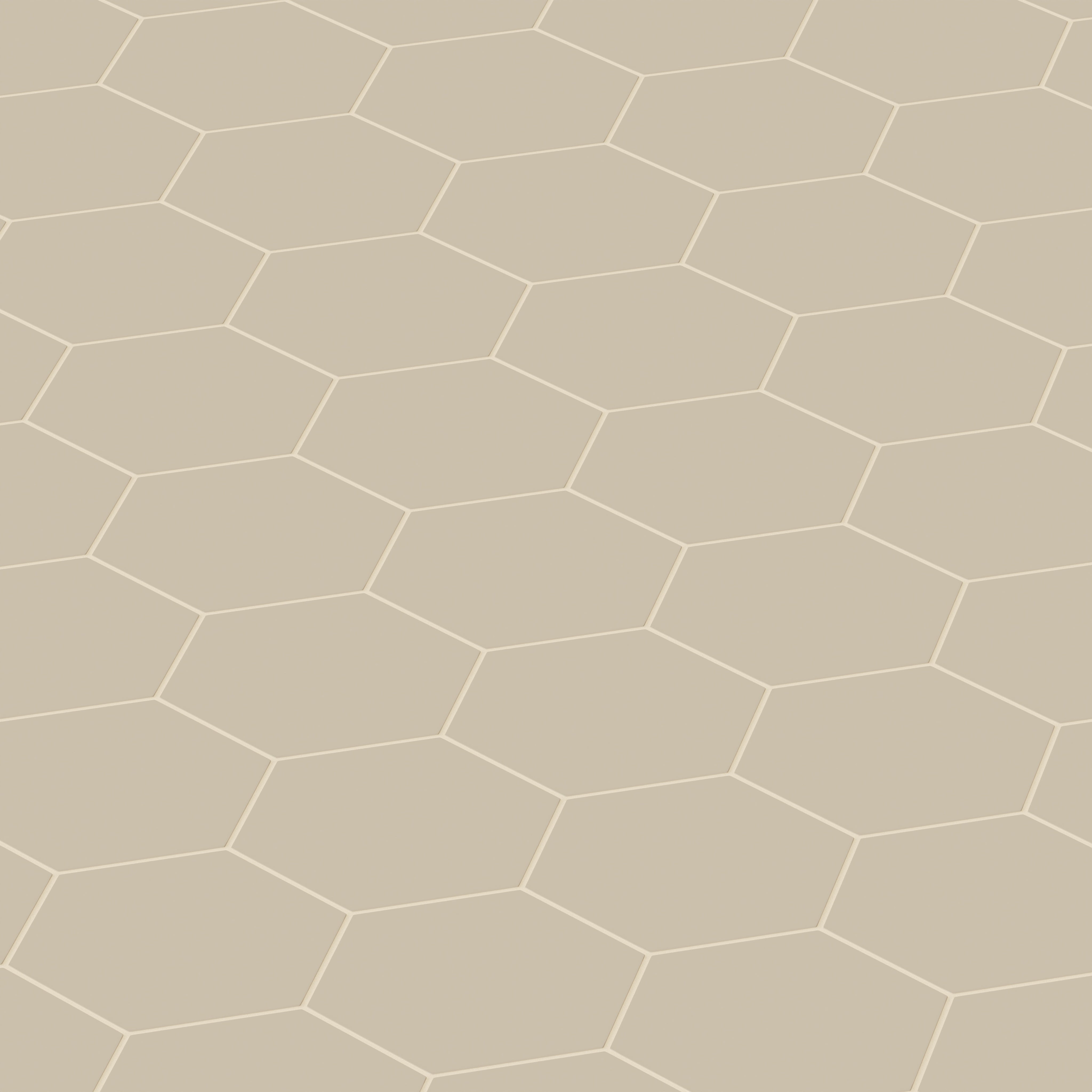 8" Hexagon Natural Press Ceramic Tile in Morel Matte
