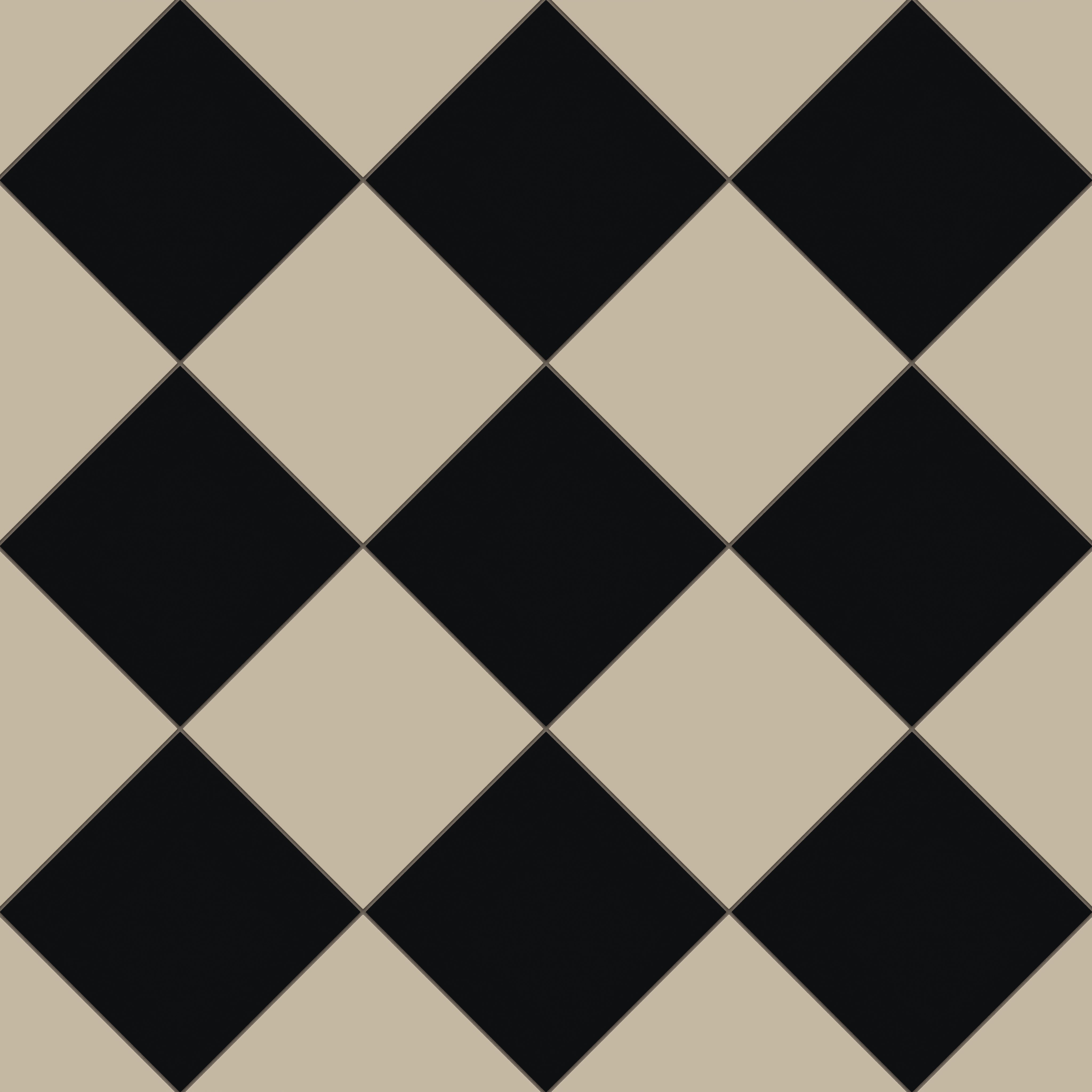 12x12 Natural Press Ceramic Tile in Morel and Bone Black Matte