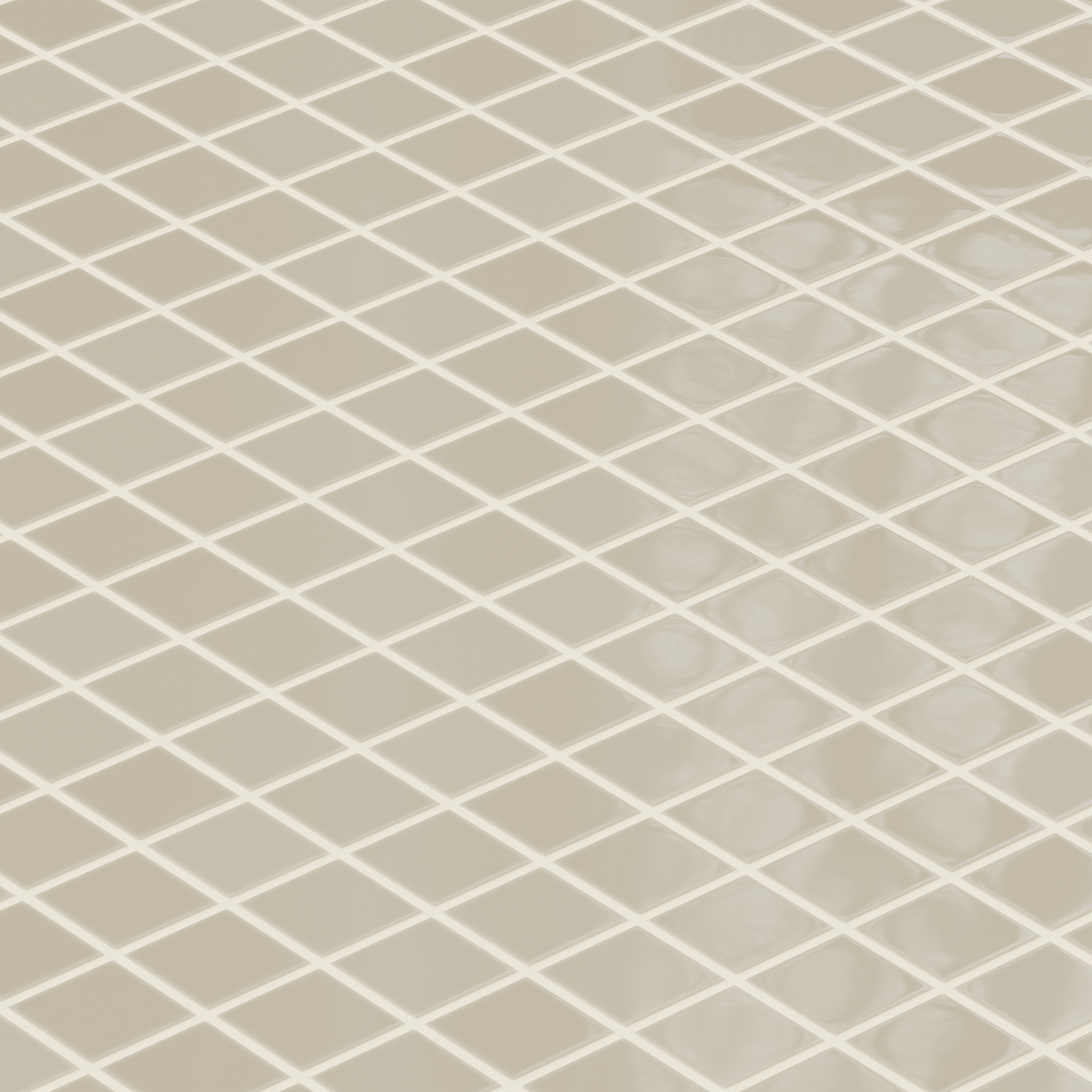 2x2 Straight Set Sheeted Natural Press Ceramic Mosaic Tile in Morel Gloss