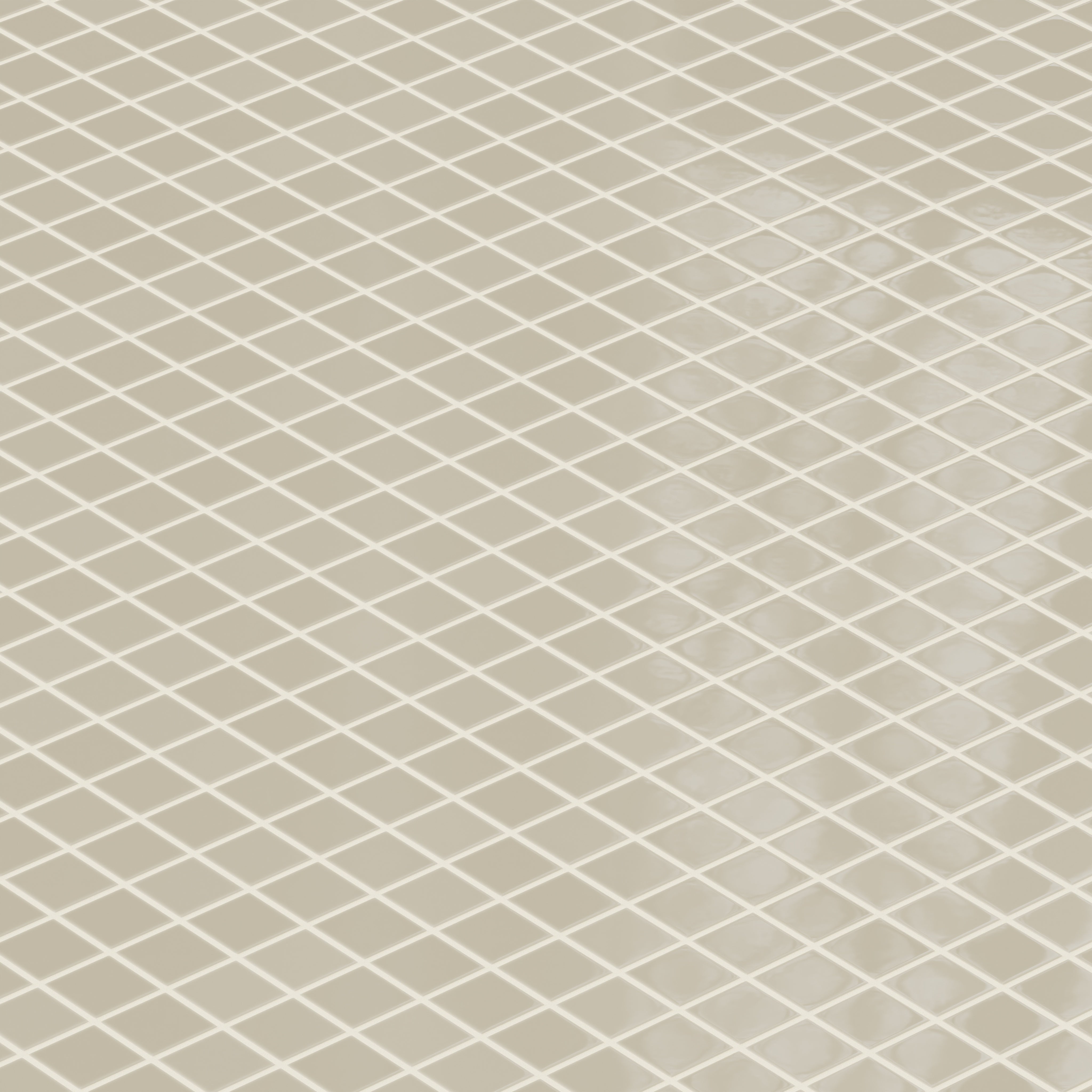 2x2 Straight Set Sheeted Natural Press Ceramic Mosaic Tile in Morel Gloss