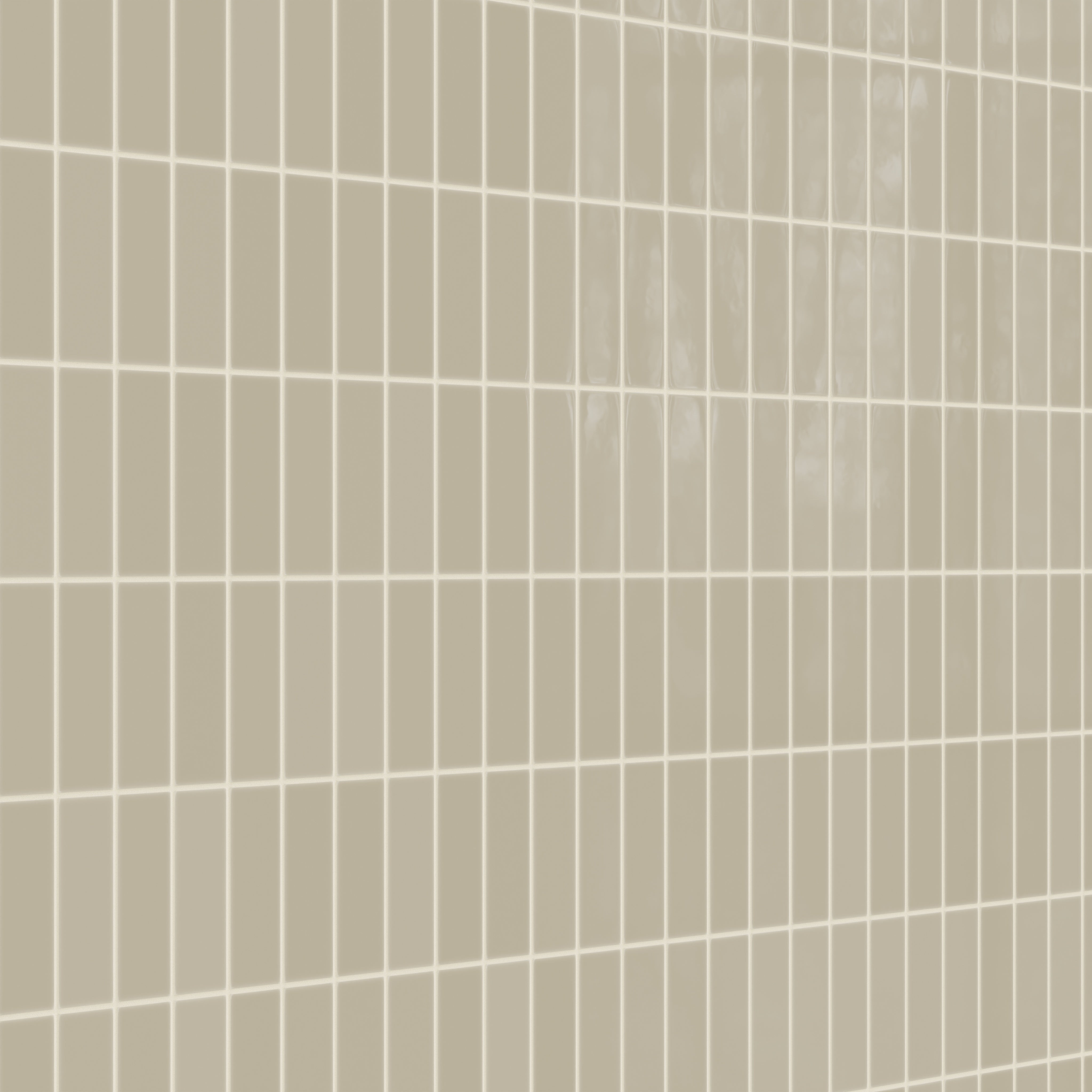 2x6 Natural Press Ceramic Tile in Morel Gloss