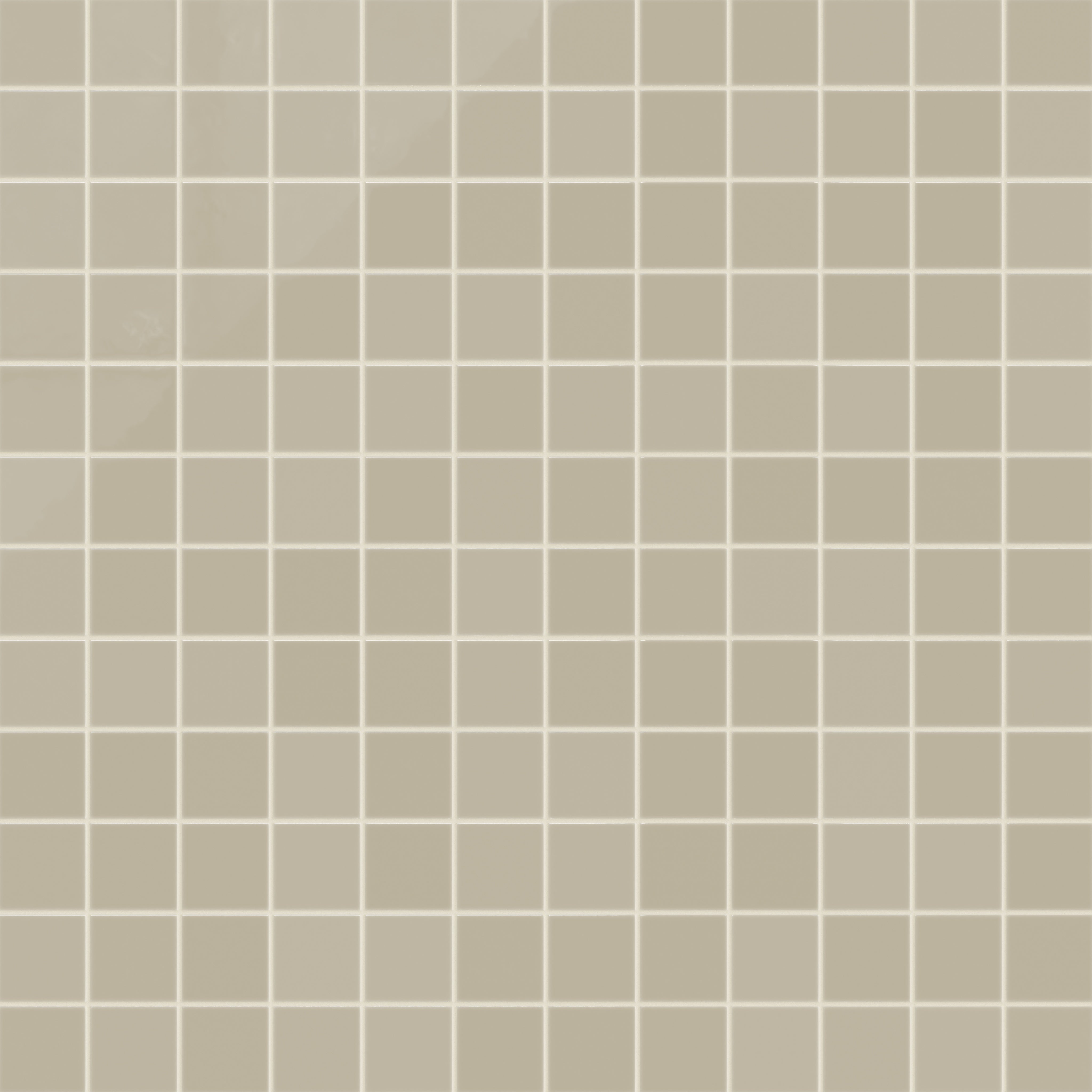 3x3 Straight Set Sheeted Natural Press Ceramic Mosaic Tile in Morel Gloss