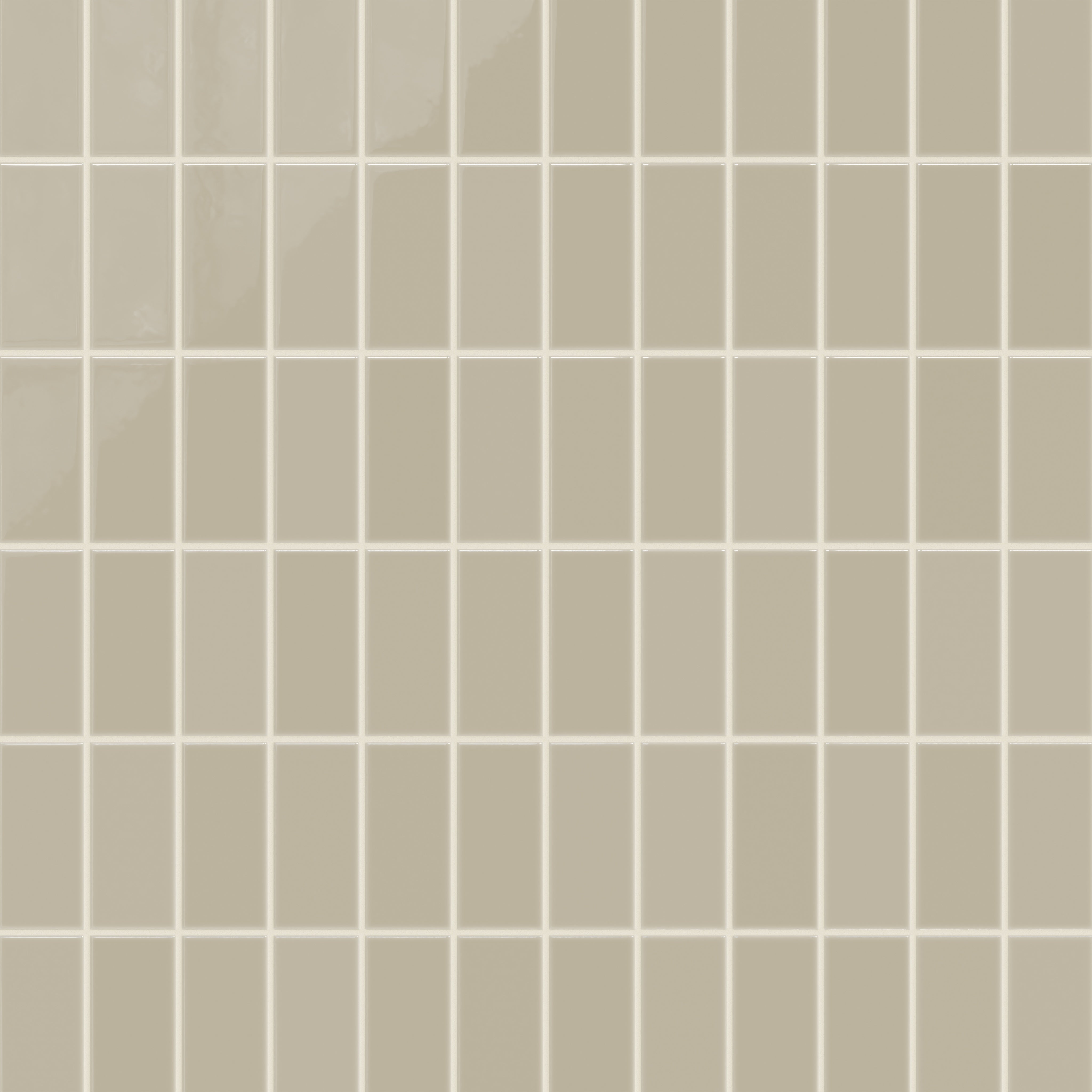 3x6 Natural Press Ceramic Tile in Morel Gloss