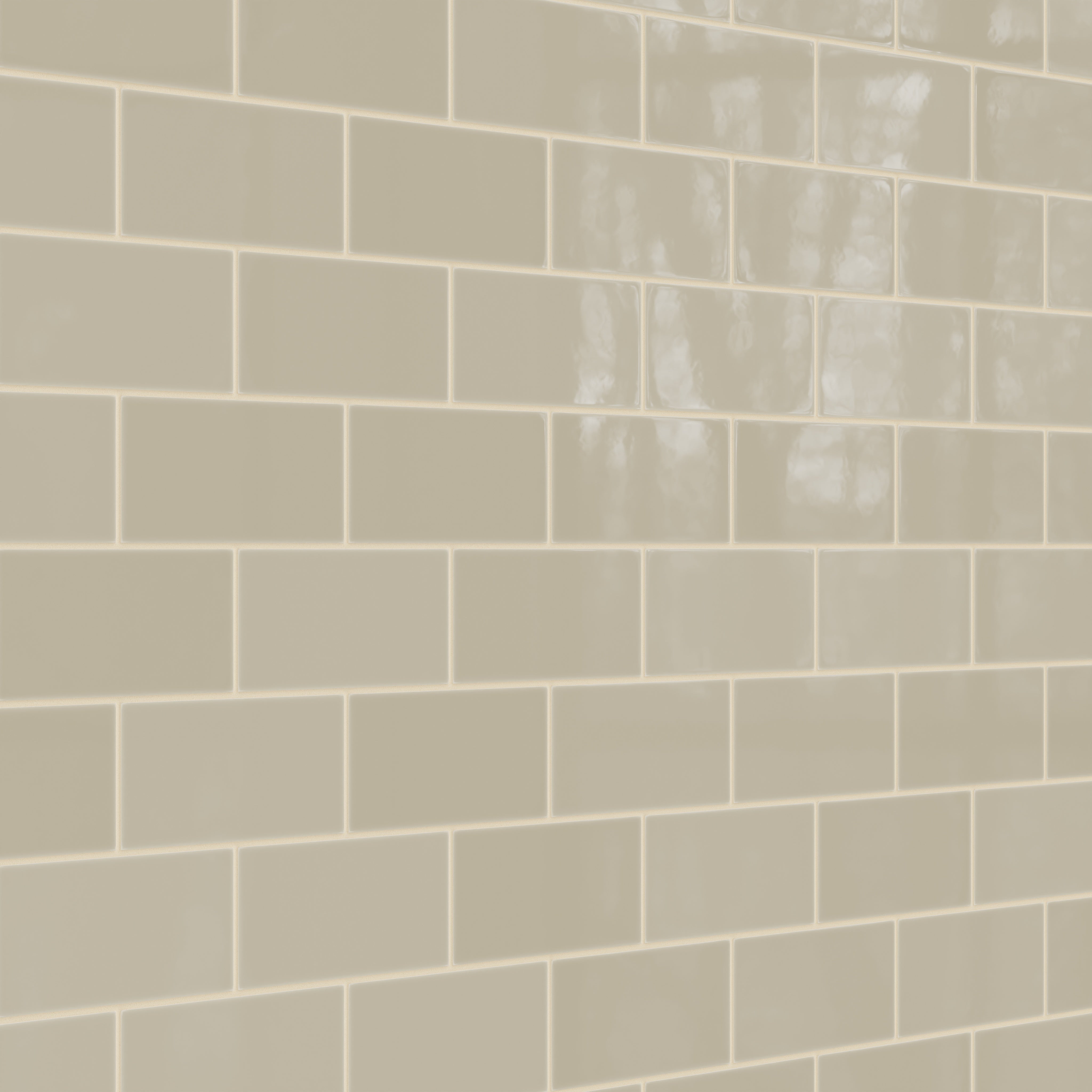 4x8 Natural Press Ceramic Tile in Morel Gloss