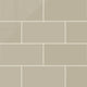 6x12 Natural Press Ceramic Tile in Morel Gloss