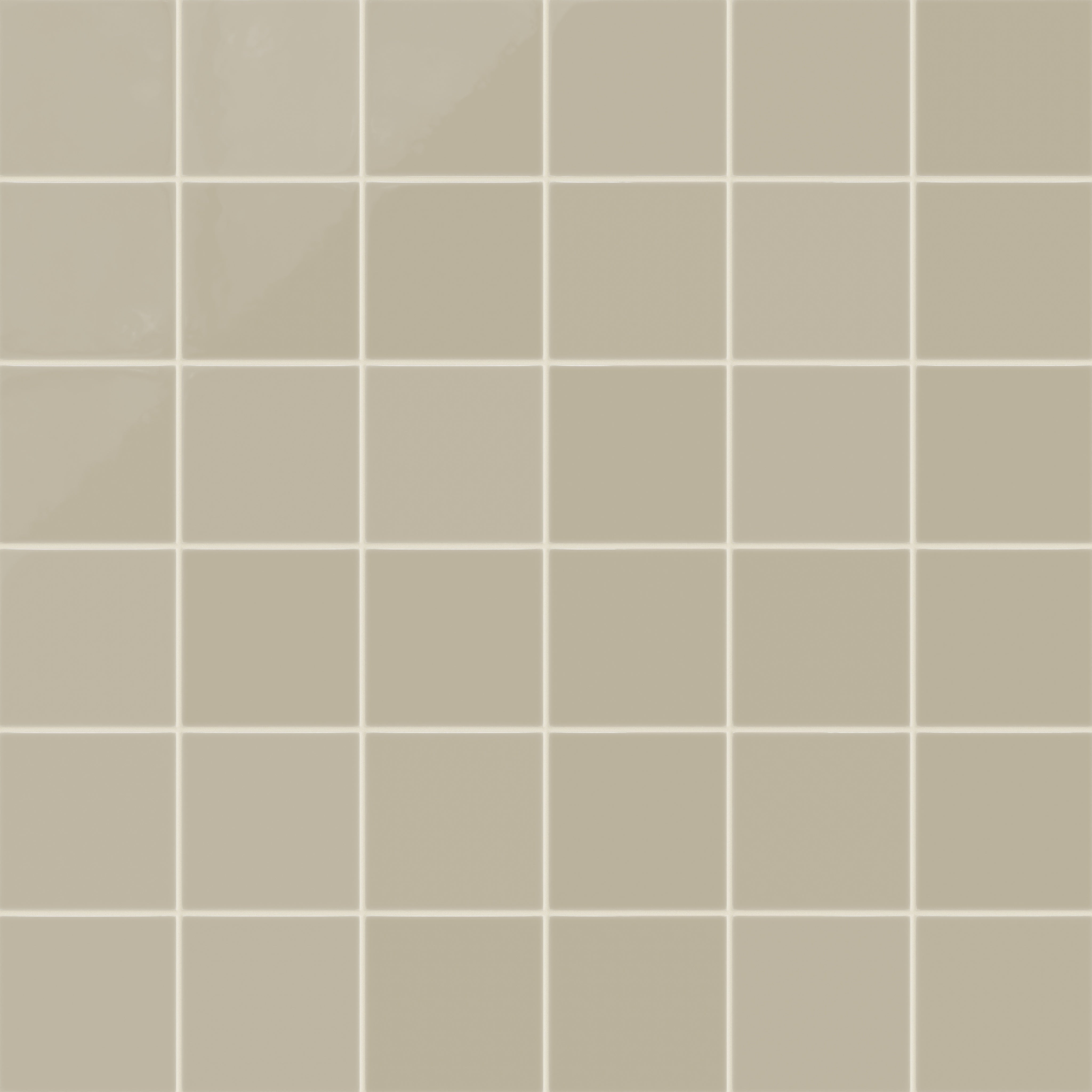 6x6 Natural Press Ceramic Tile in Morel Gloss