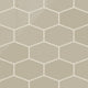 Elongated Hexagon Natural Press Ceramic Tile in Morel Gloss