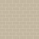 2x4 Half Offset Sheeted Natural Press Ceramic Mosaic Tile in Morel Matte