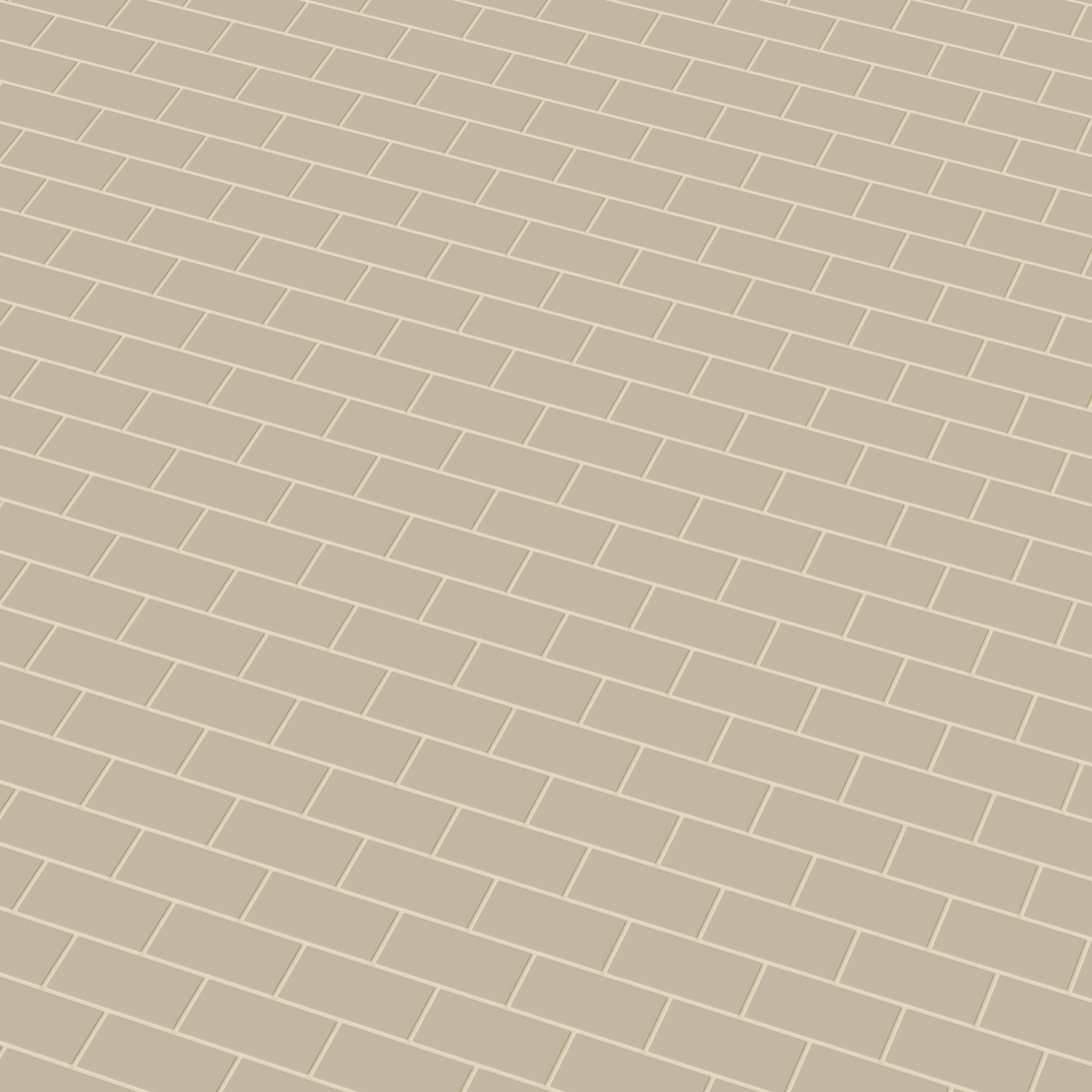 2x4 Half Offset Sheeted Natural Press Ceramic Mosaic Tile in Morel Matte