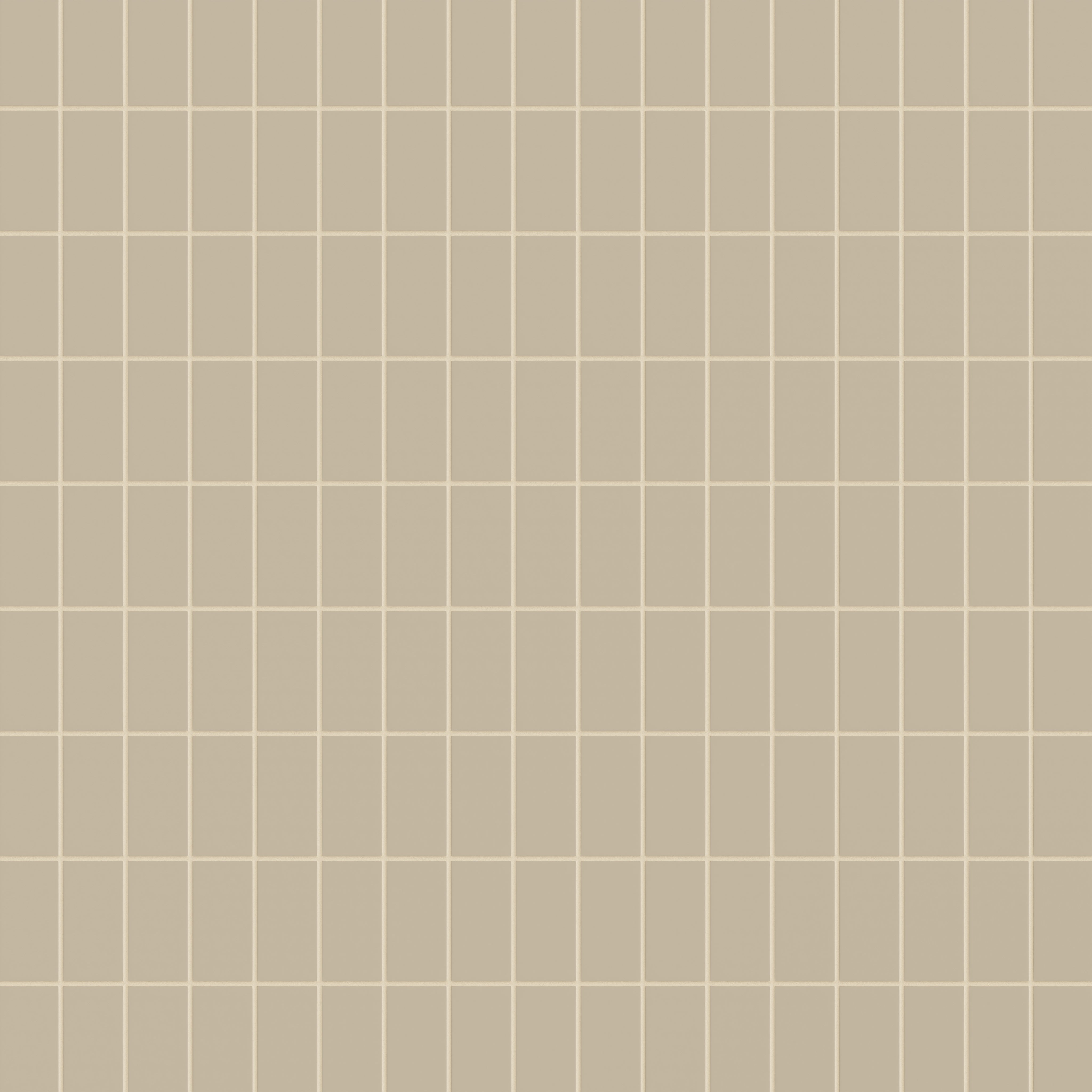 2x4 Straight Set Sheeted Natural Press Ceramic Mosaic Tile in Morel Matte