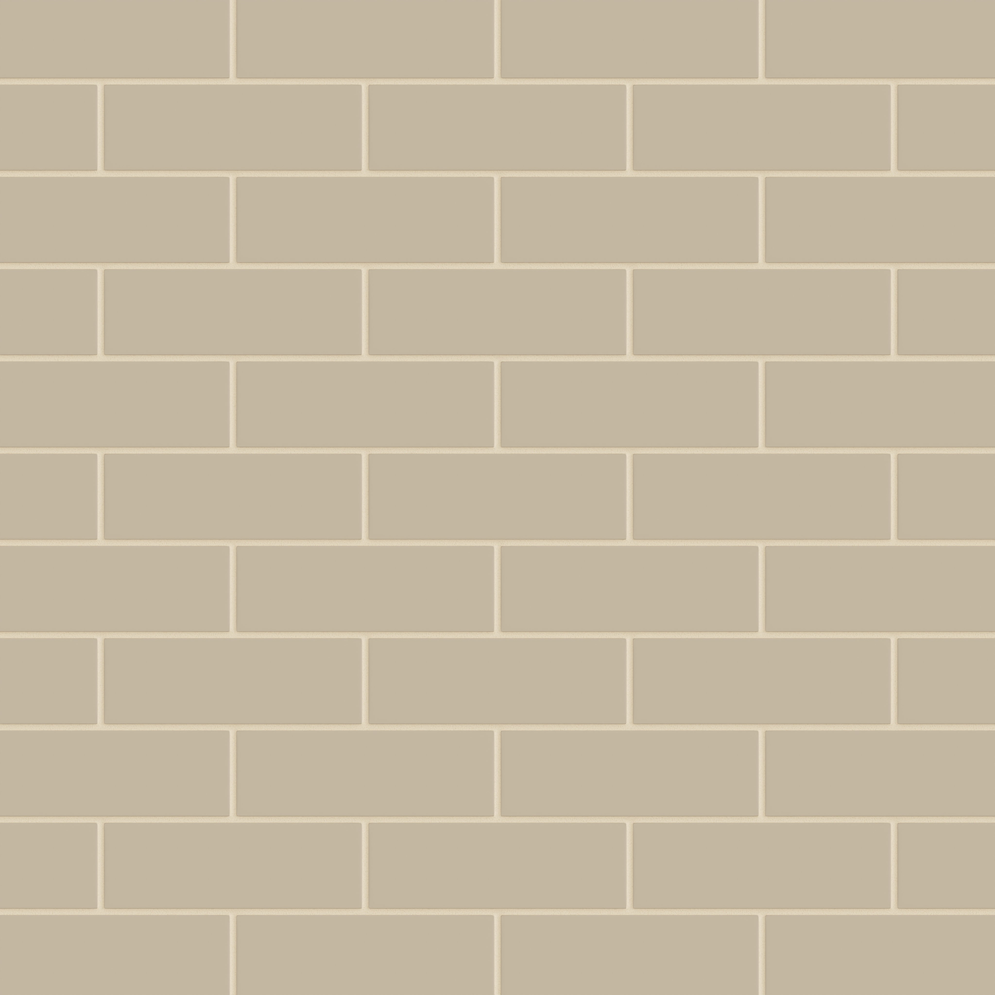 2x6 Natural Press Ceramic Tile in Morel Matte