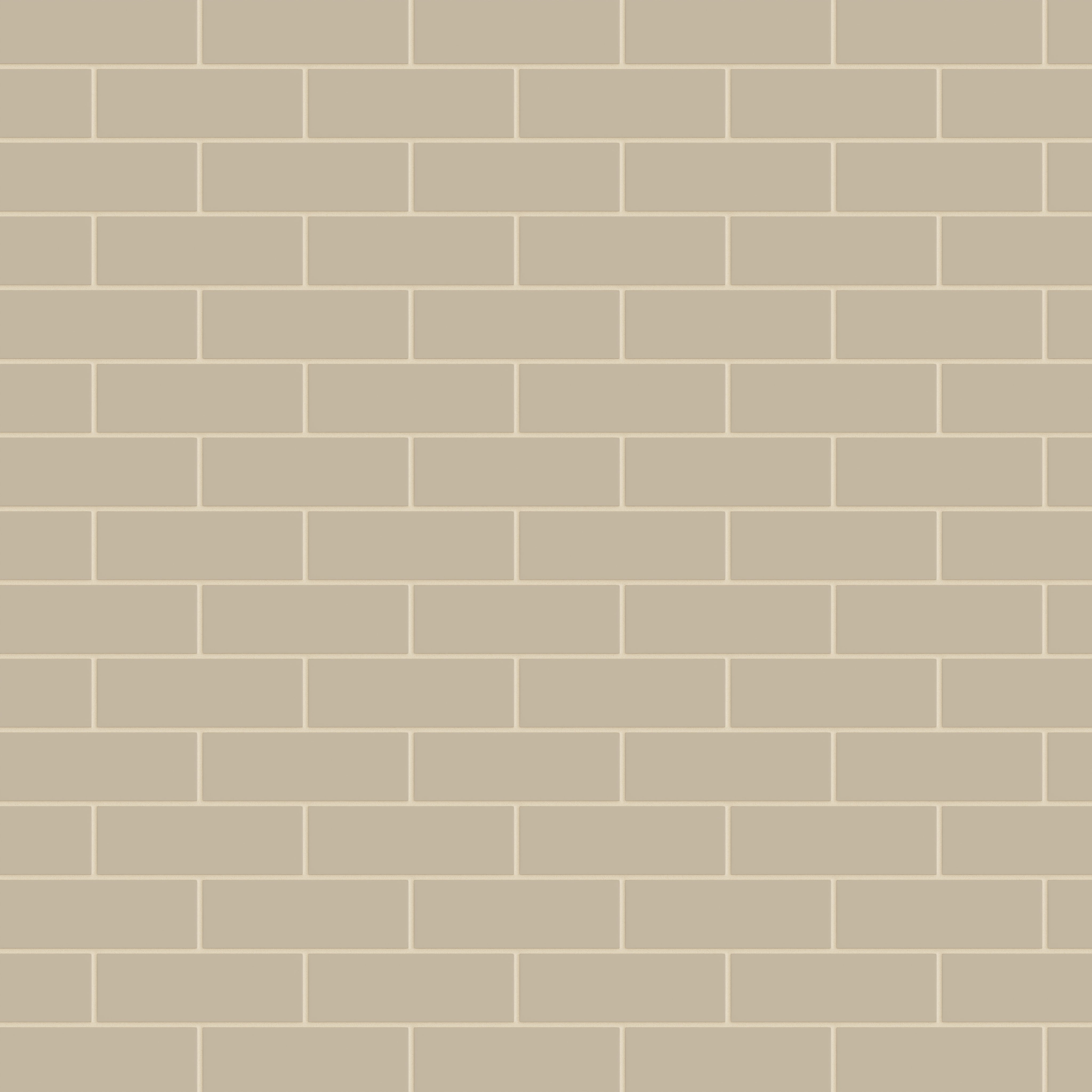 2x6 Natural Press Ceramic Tile in Morel Matte