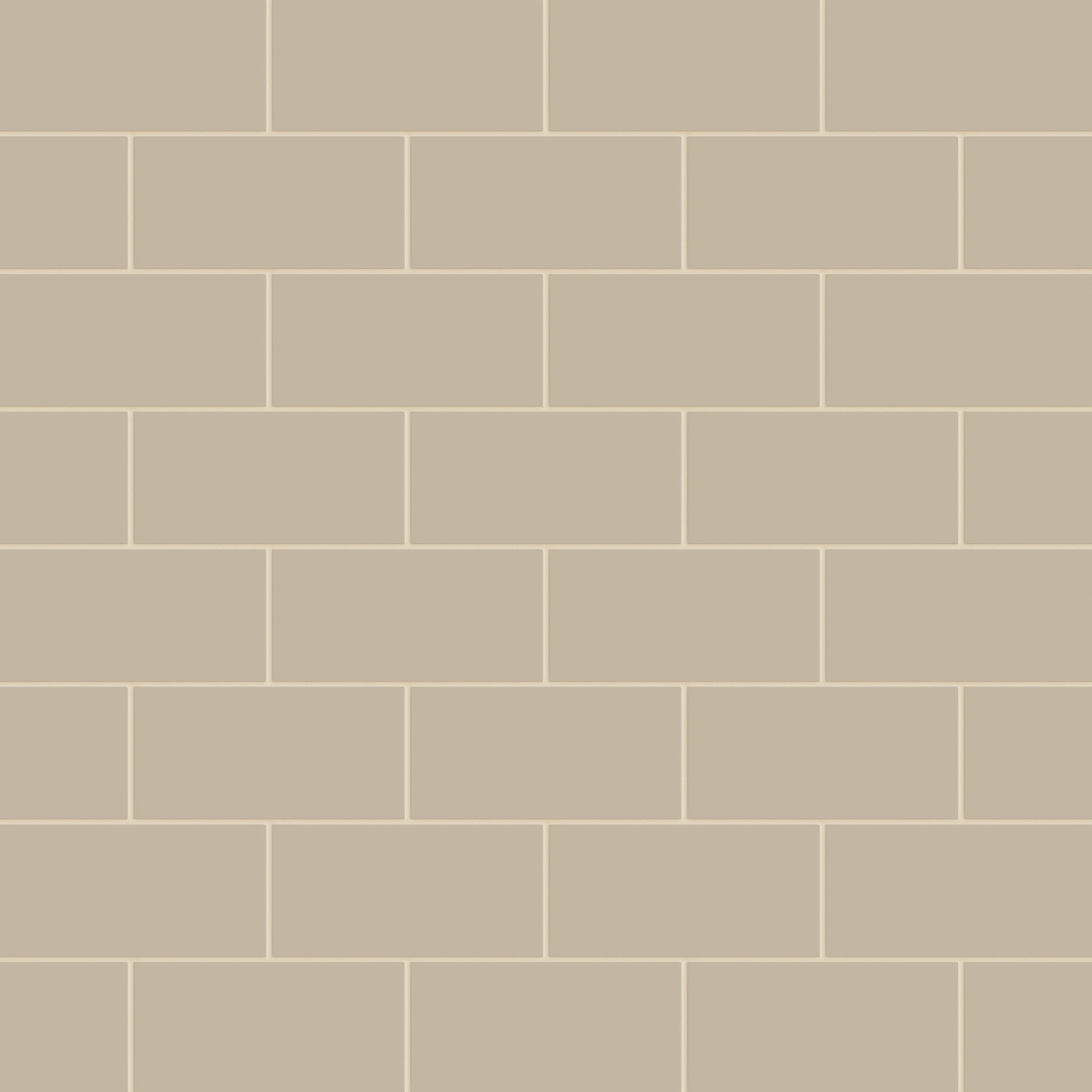 4x8 Natural Press Ceramic Tile in Morel Matte