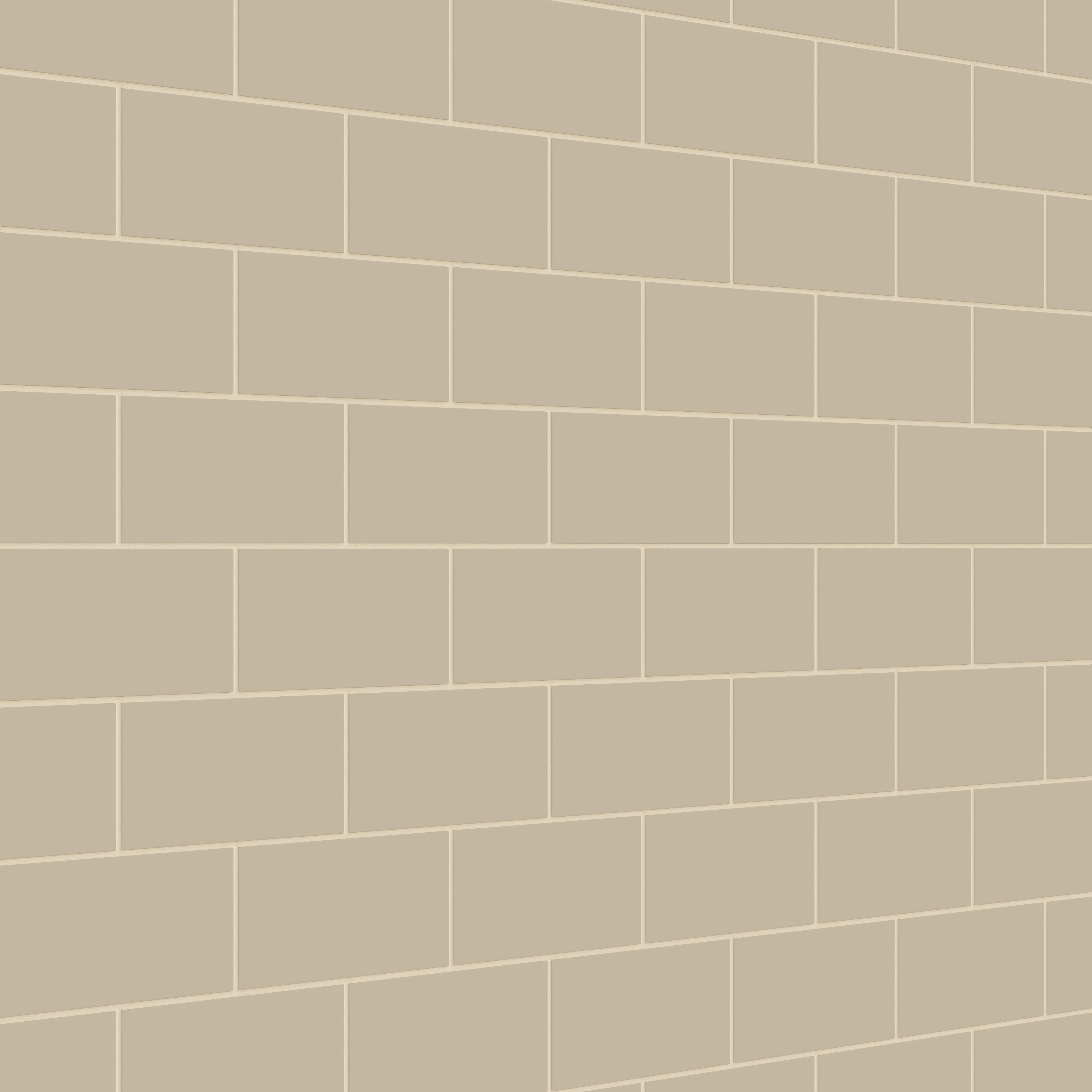 4x8 Natural Press Ceramic Tile in Morel Matte