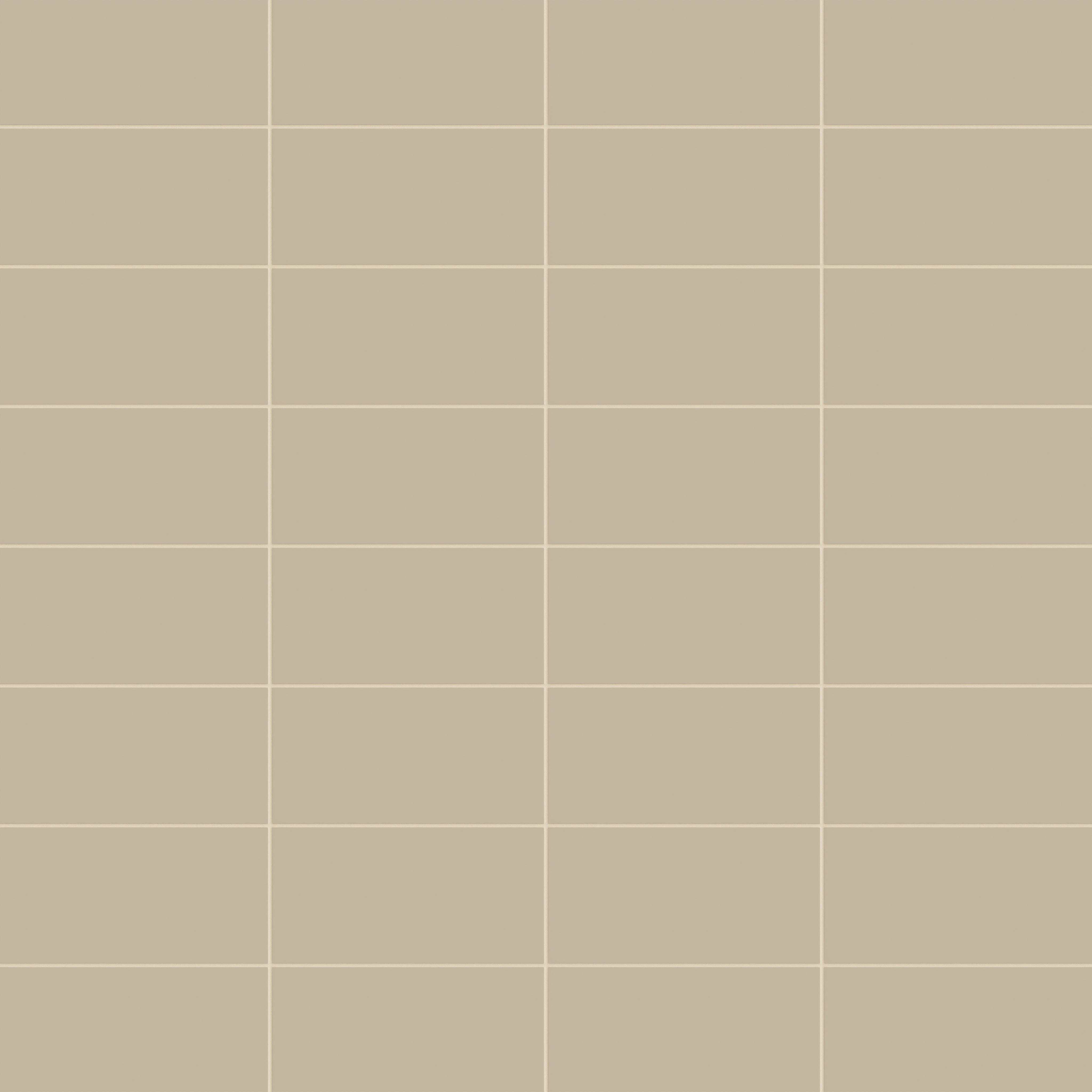 6x12 Natural Press Ceramic Tile in Morel Matte