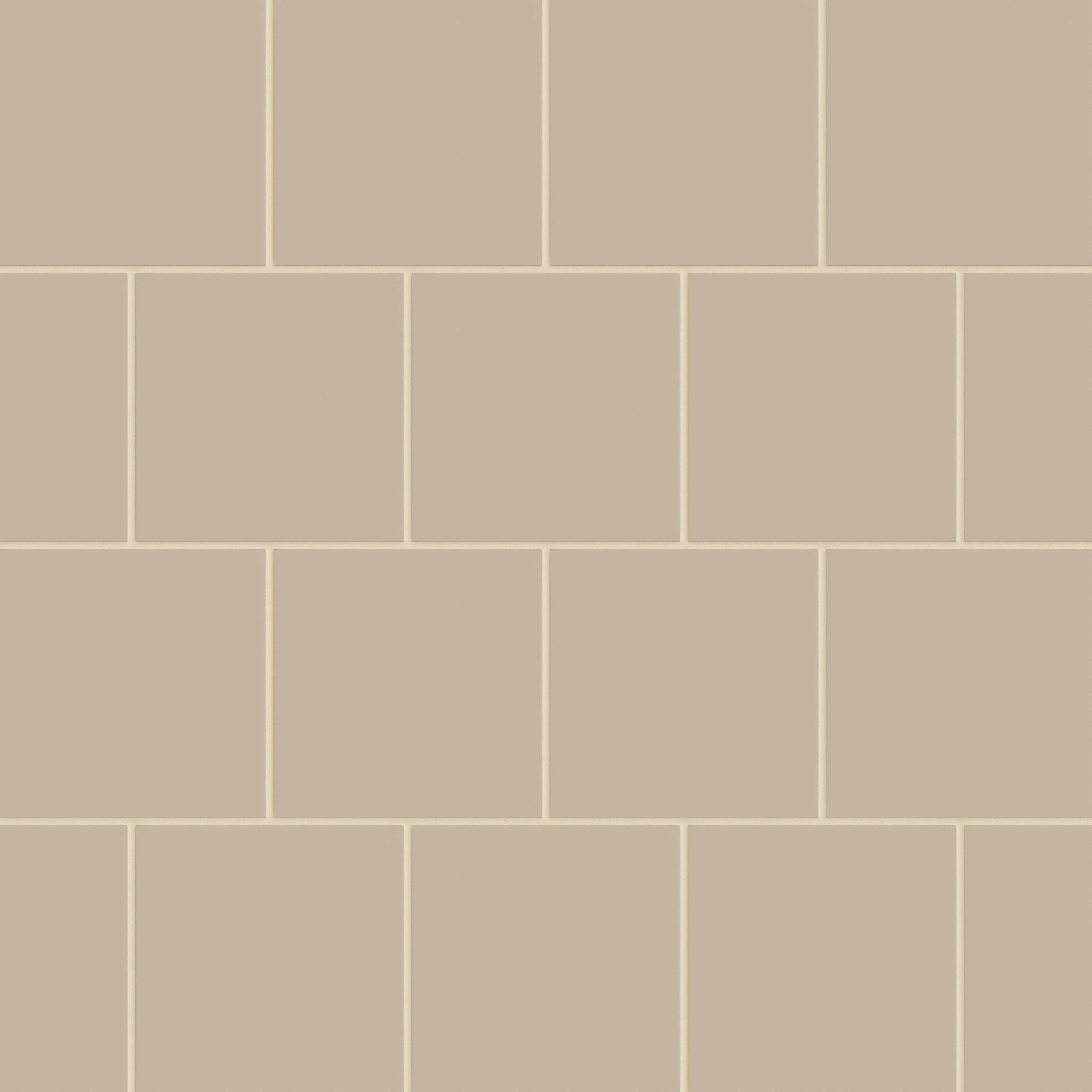 6x6 Natural Press Ceramic Tile in Morel Matte