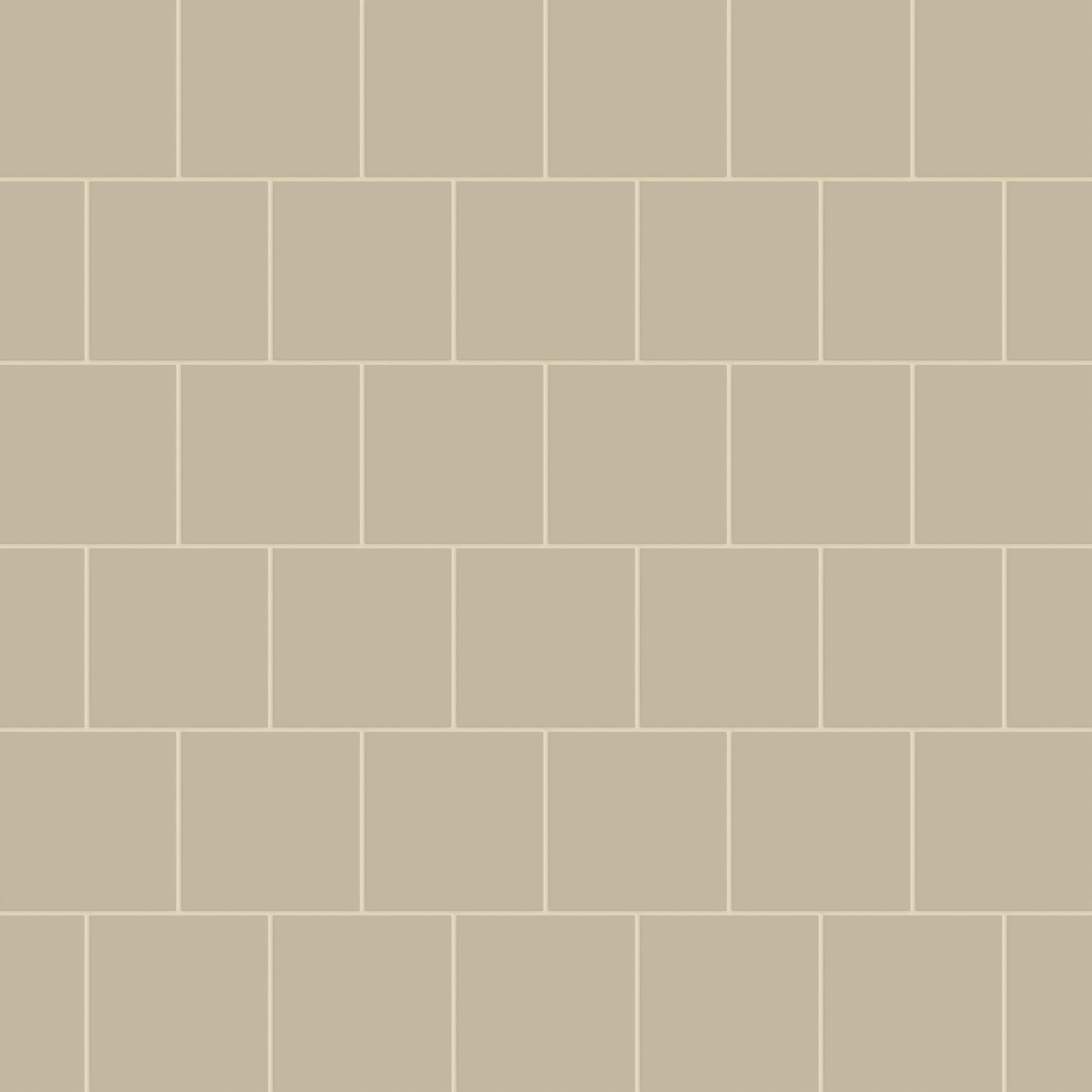 6x6 Natural Press Ceramic Tile in Morel Matte