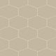 Elongated Hexagon Natural Press Ceramic Tile in Morel Matte