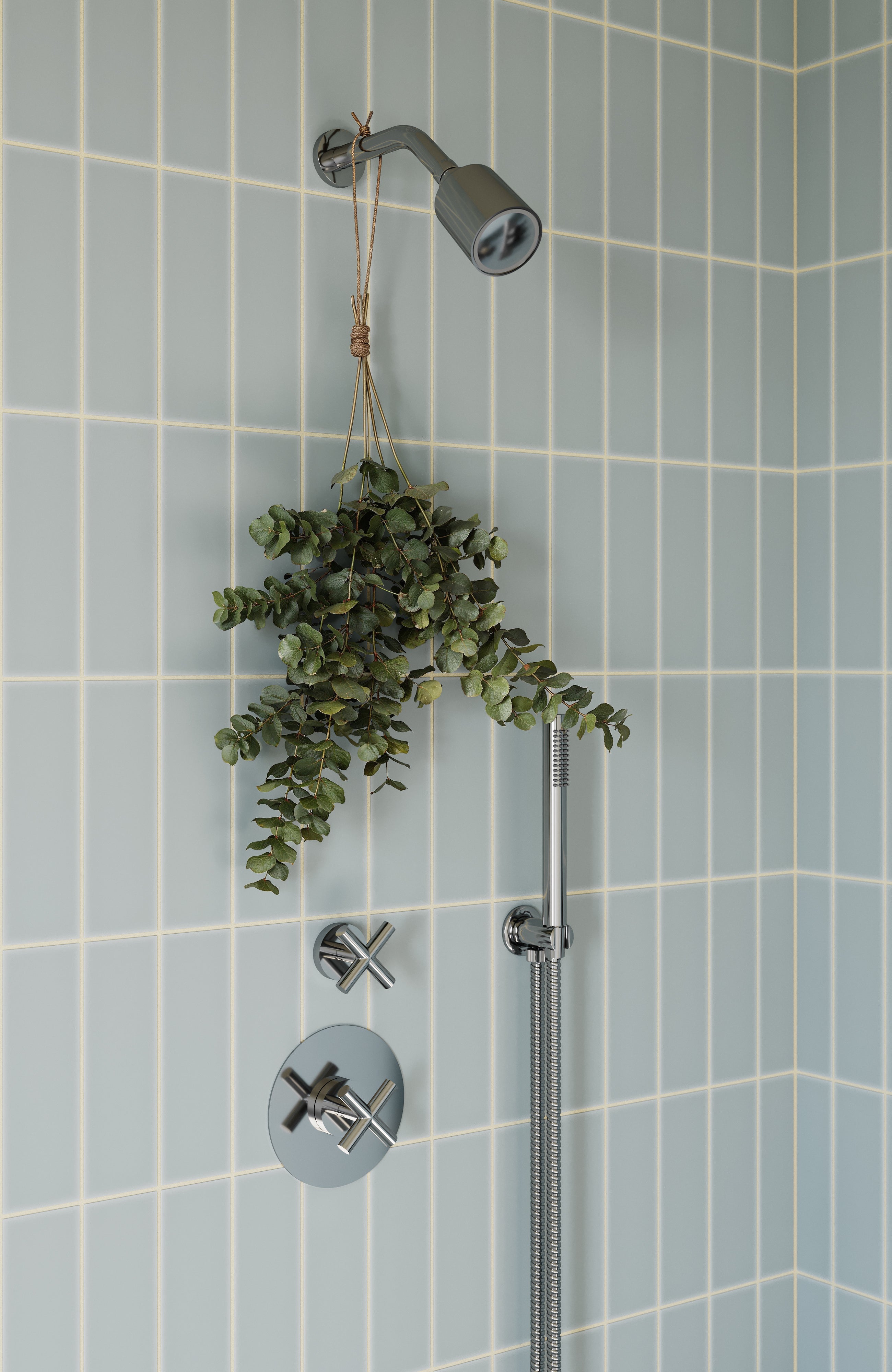 Contour & Foundry 45-Degree 8" Shower Arm with Flange in Polished Chrome