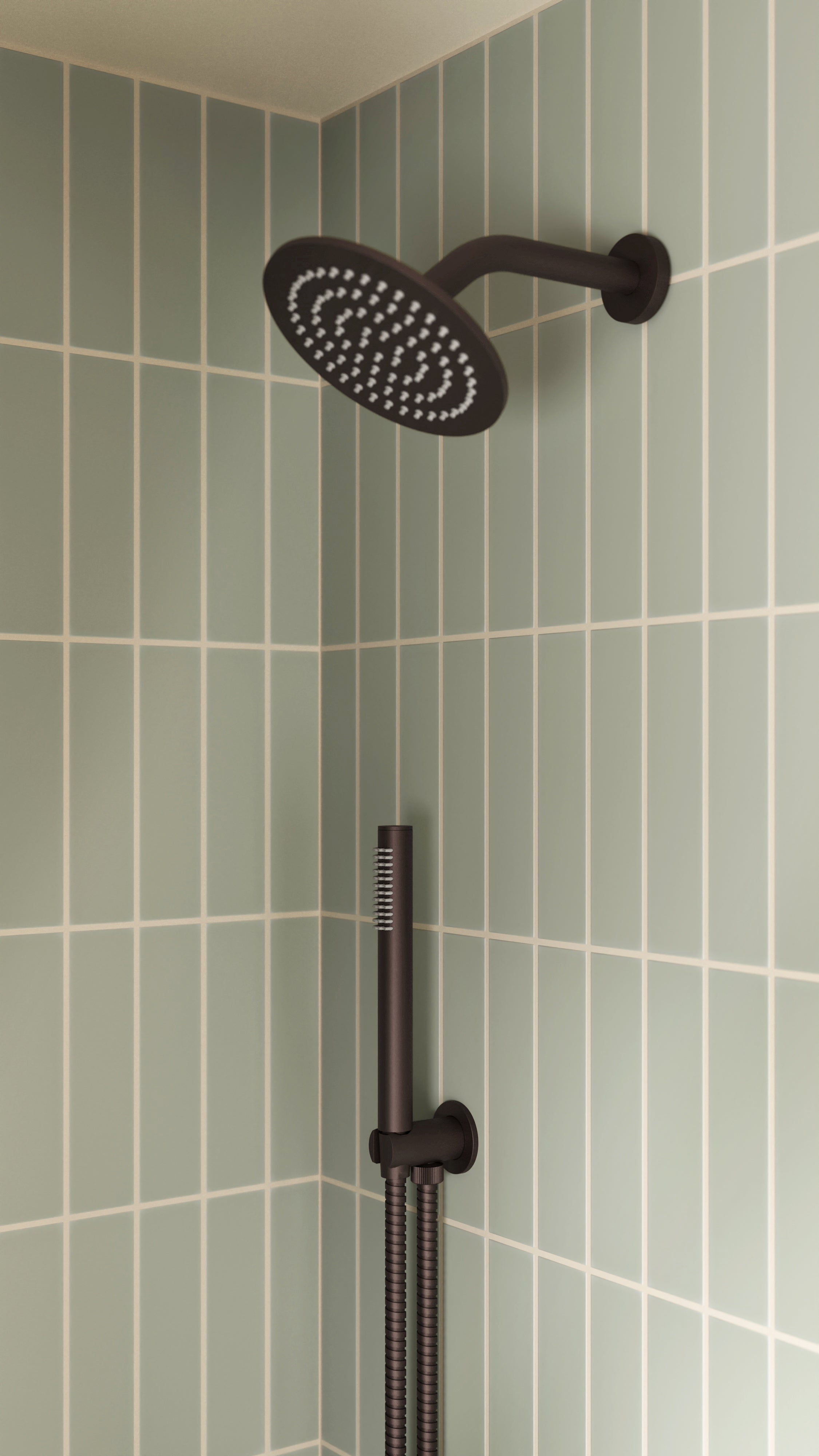 Contour & Foundry Wall Elbow with Hook Kit - Less Hand Shower in Architectural Copper