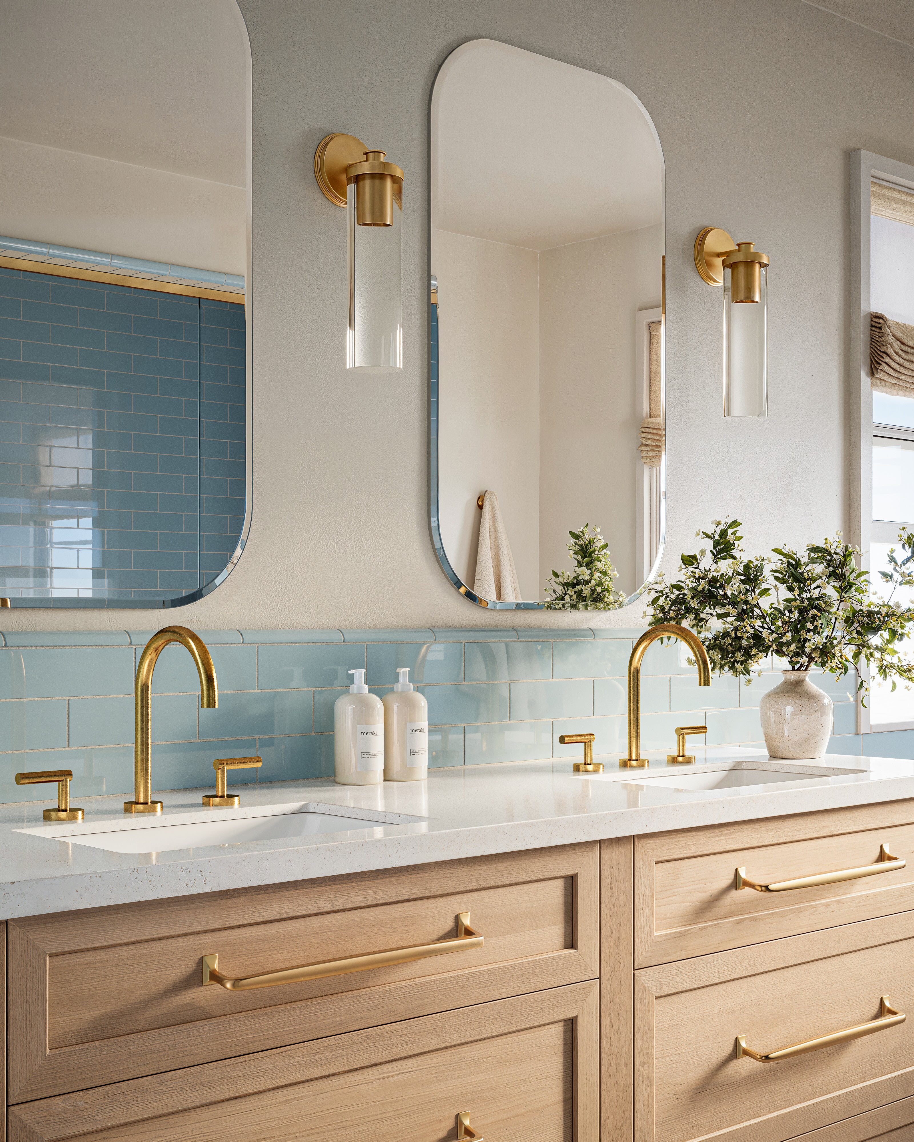 3x9 Natural Press Ceramic Tile in Egyptian Blue Gloss