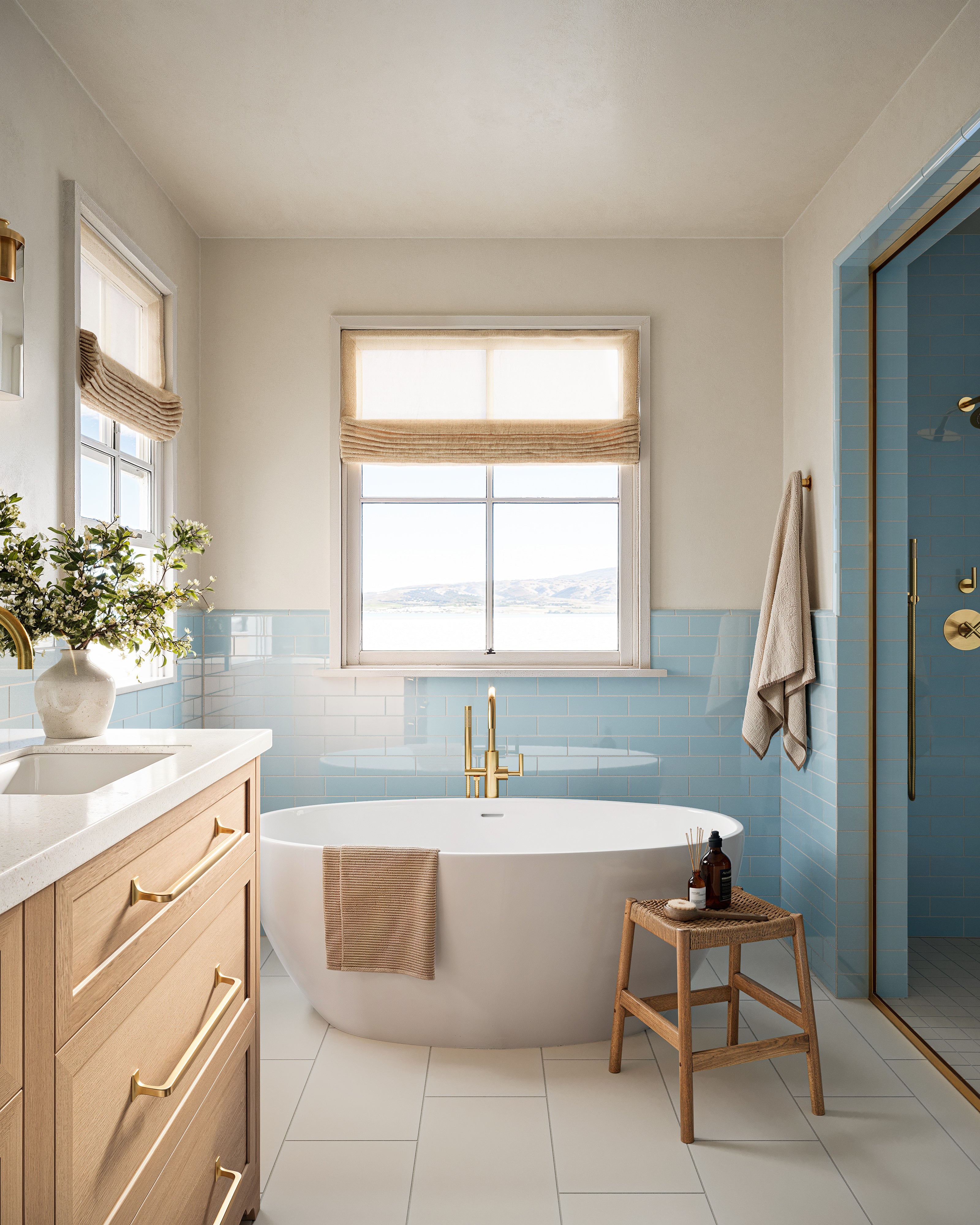 3x9 Natural Press Ceramic Tile in Egyptian Blue Gloss