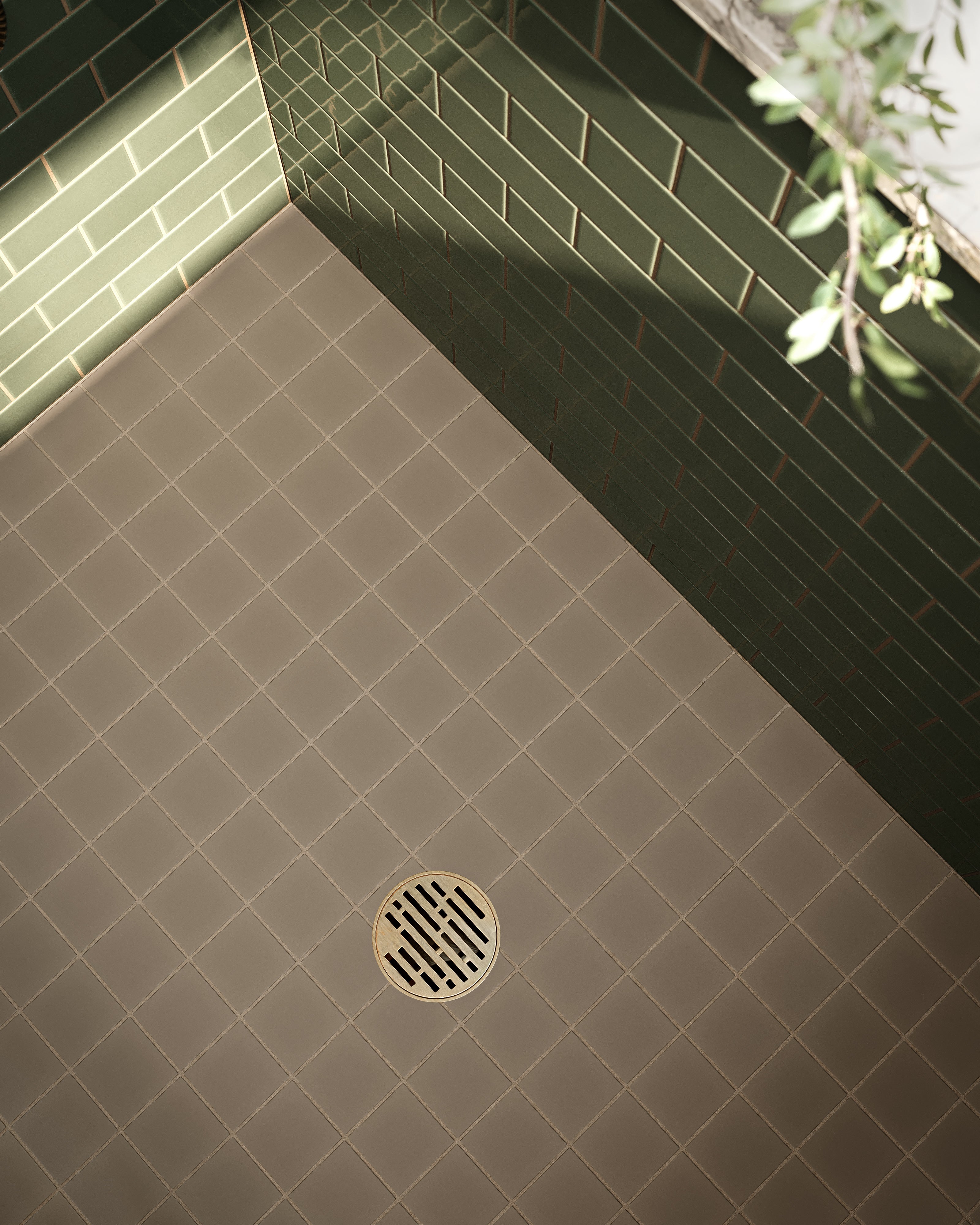 3x3 Straight Set Sheeted Natural Press Ceramic Mosaic Tile in Sawtooth Matte