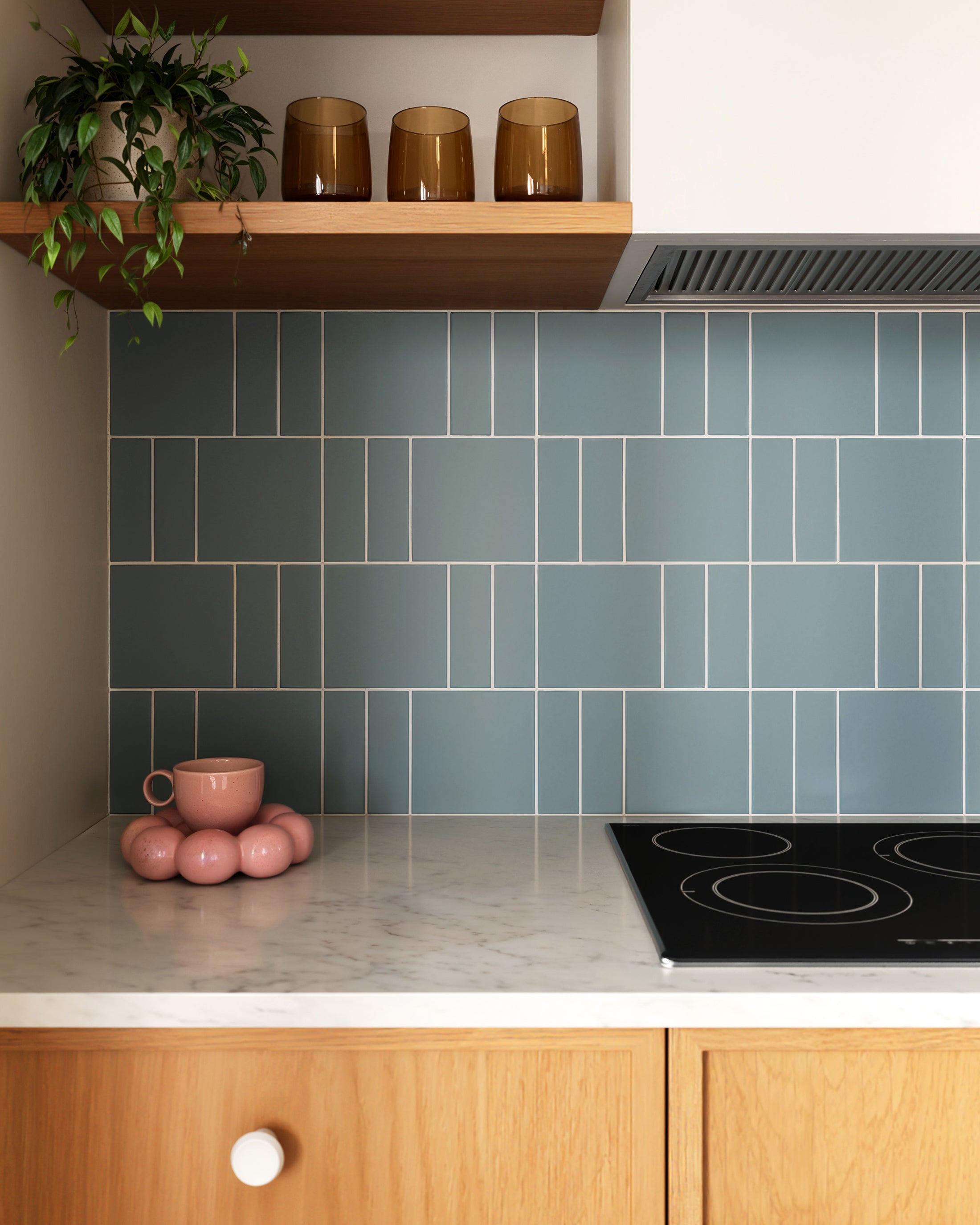 6x6 Natural Press Ceramic Tile in North Fork Matte
