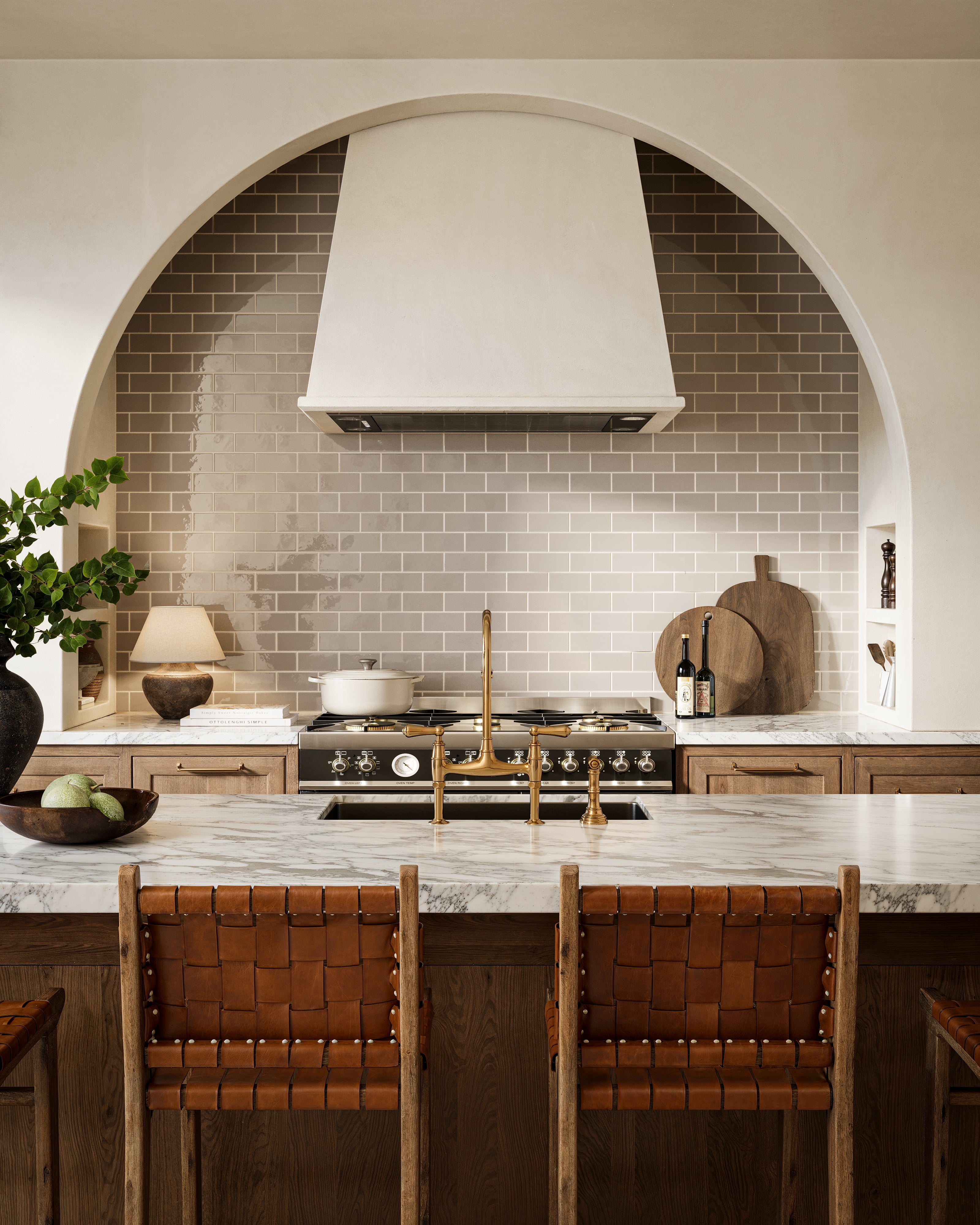 3x6 Natural Press Ceramic Tile in Sawtooth Gloss