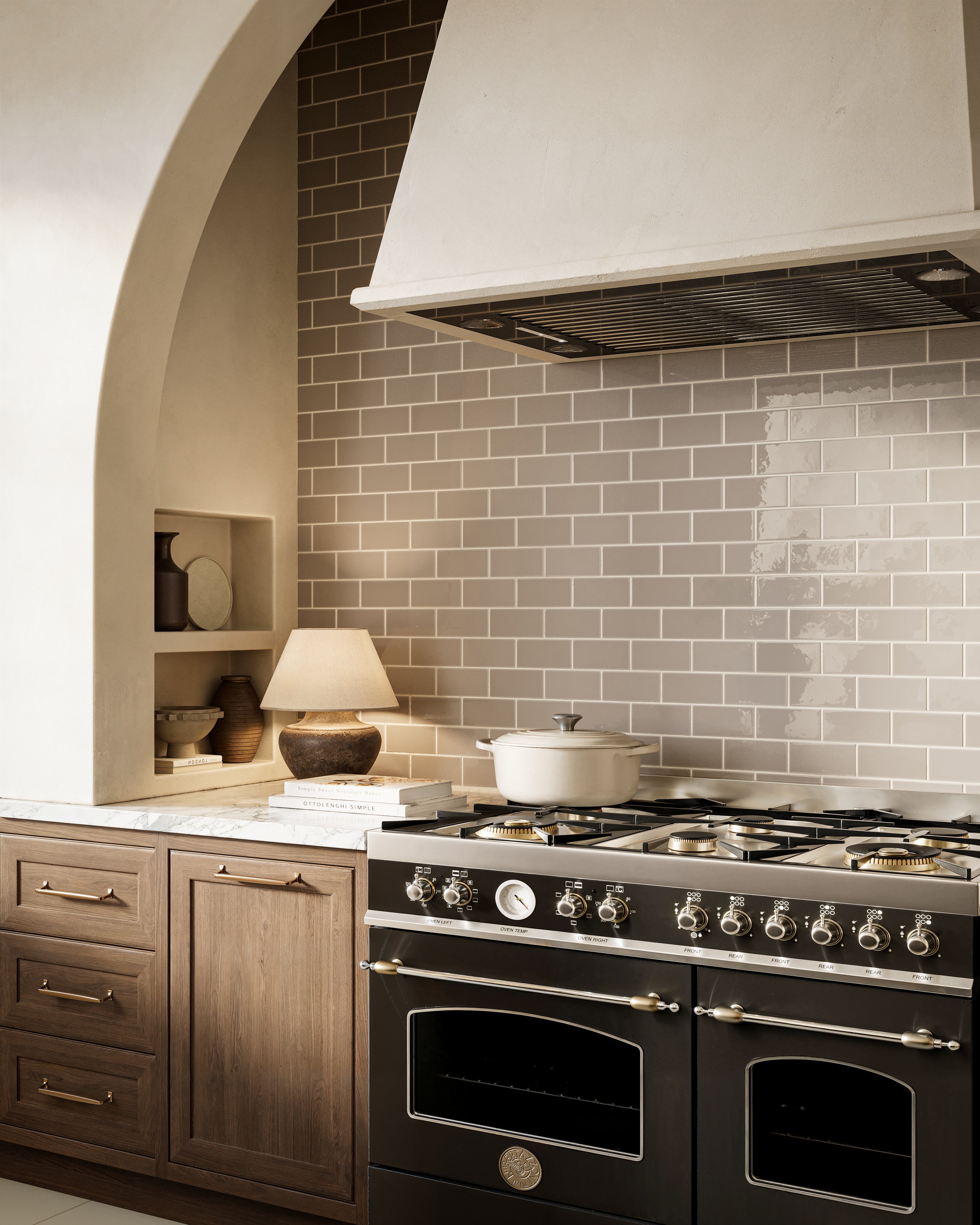 3x6 Natural Press Ceramic Tile in Sawtooth Gloss