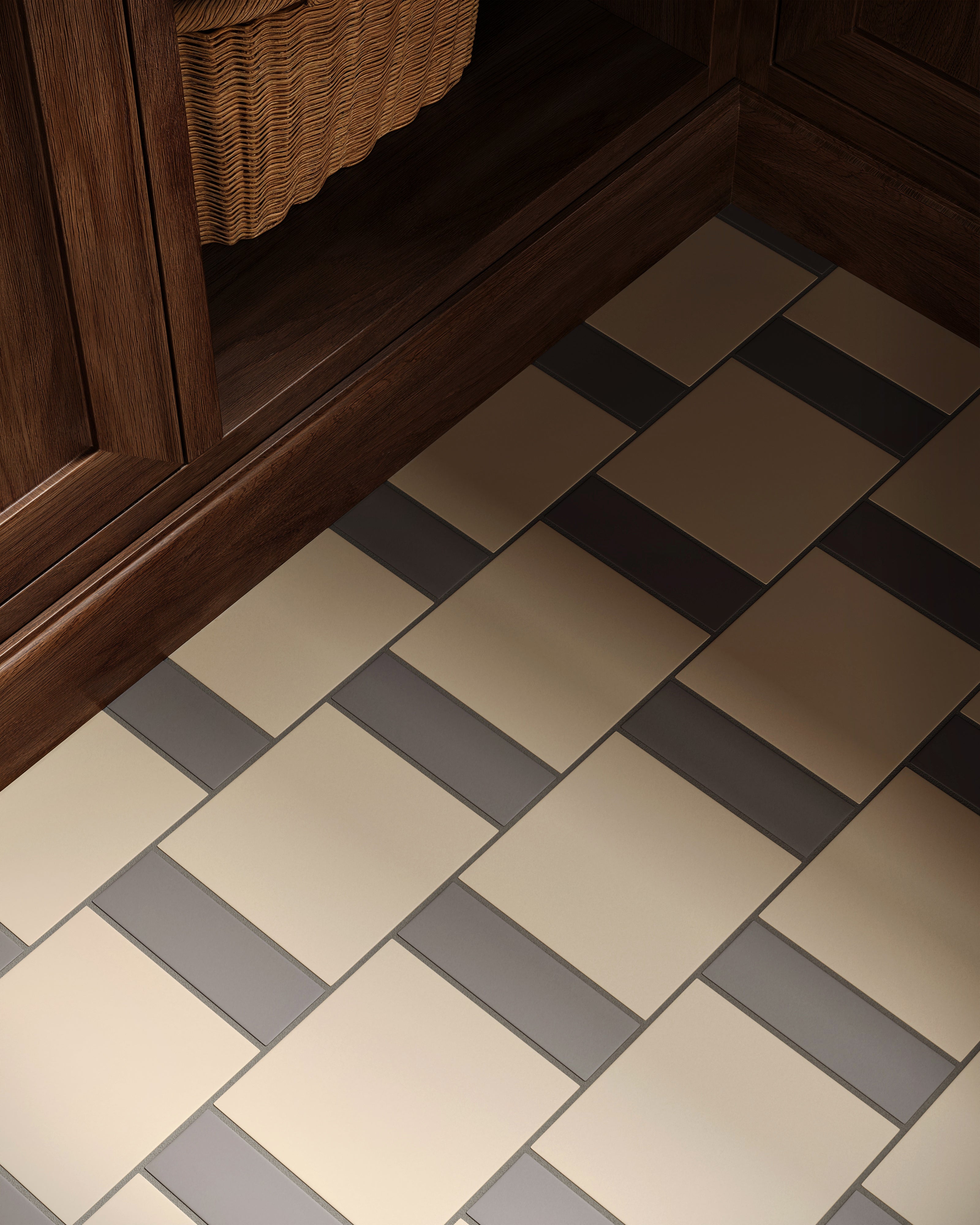 2x6 Natural Press Ceramic Tile in Timberline Matte