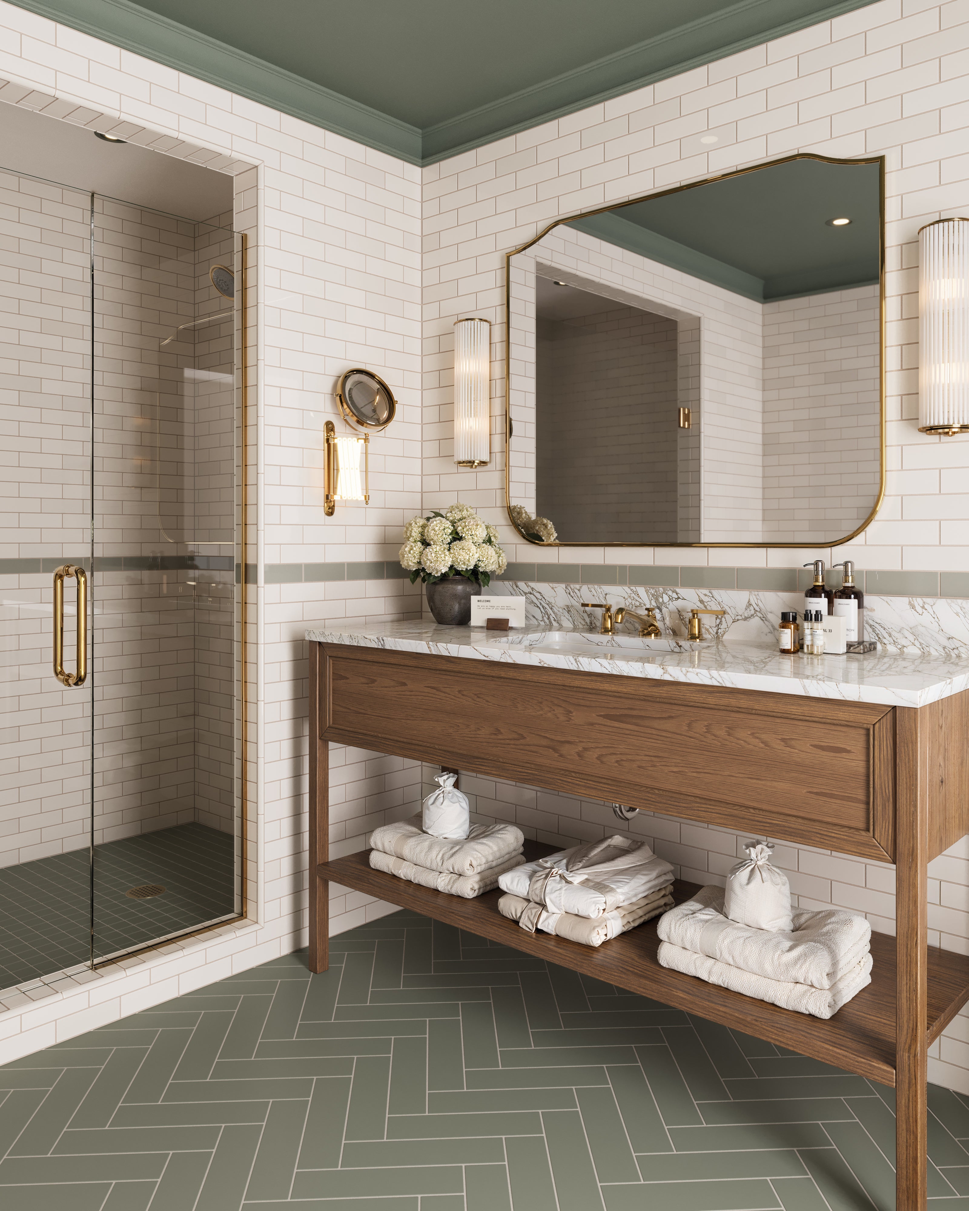 2x6 Natural Press Ceramic Tile in Full Sail Gloss