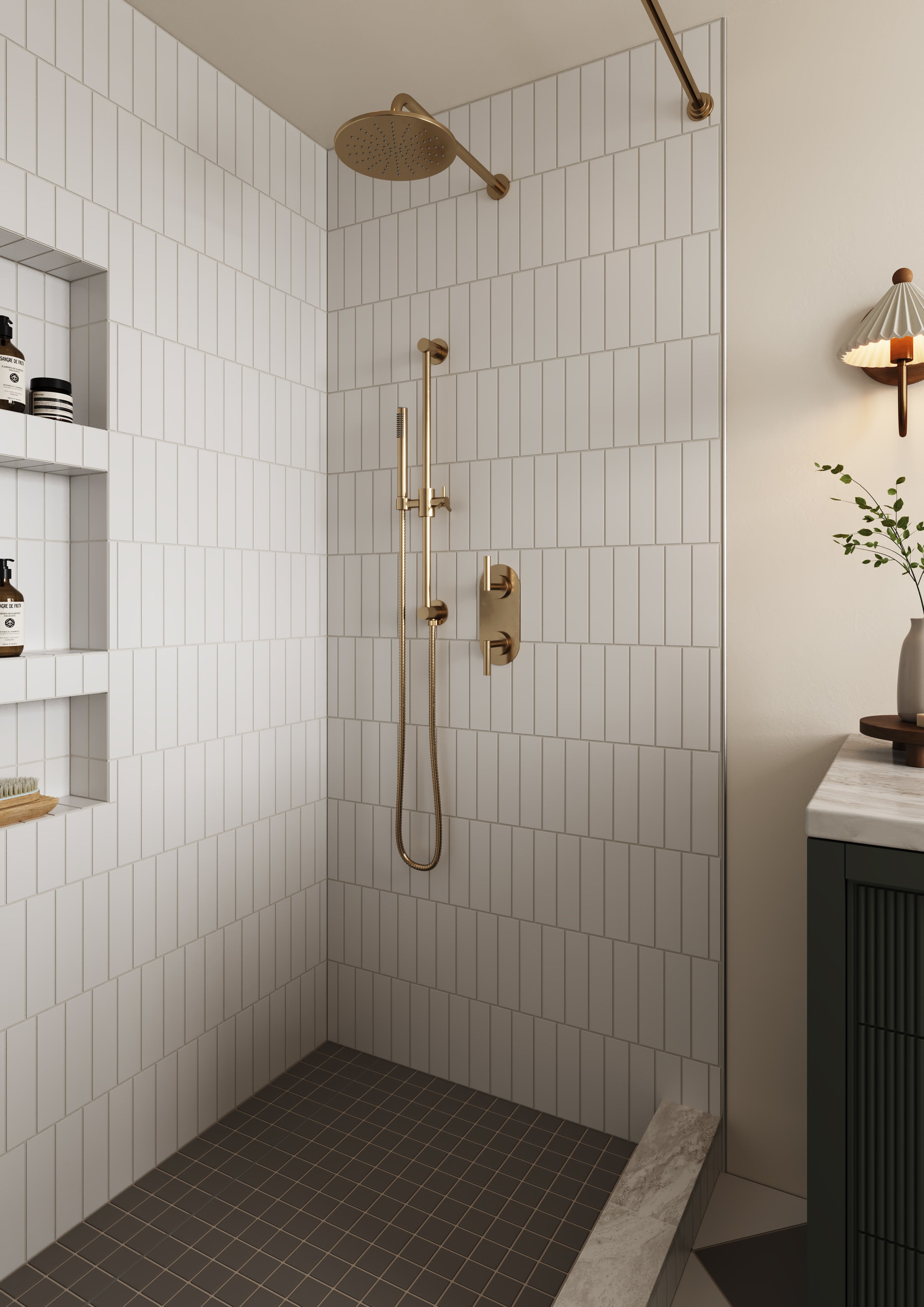 2x8 Natural Press Ceramic Tile in Salt Creek Matte