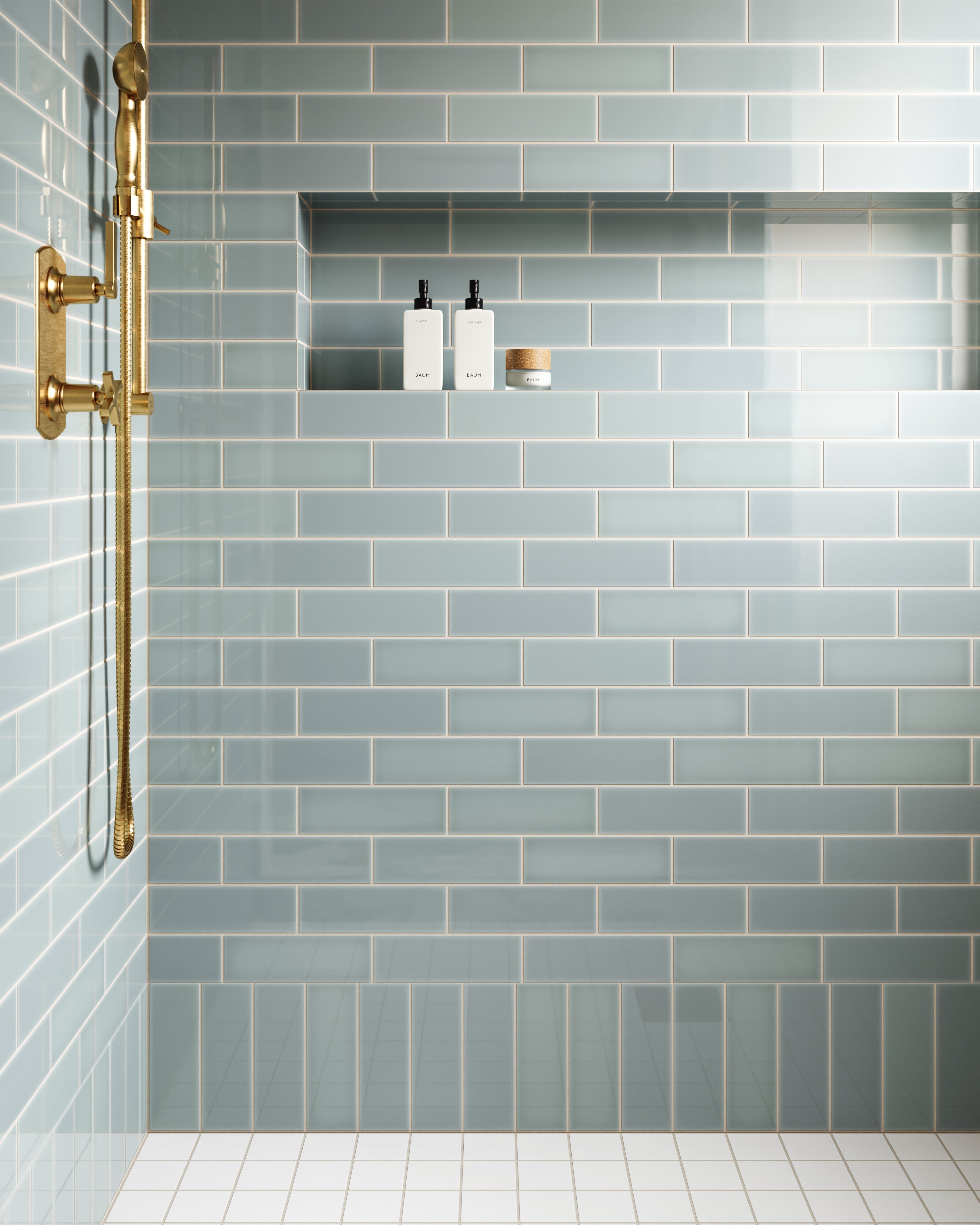 Quick Ship 3x9 Natural Press Ceramic Tile in Hood River Gloss
