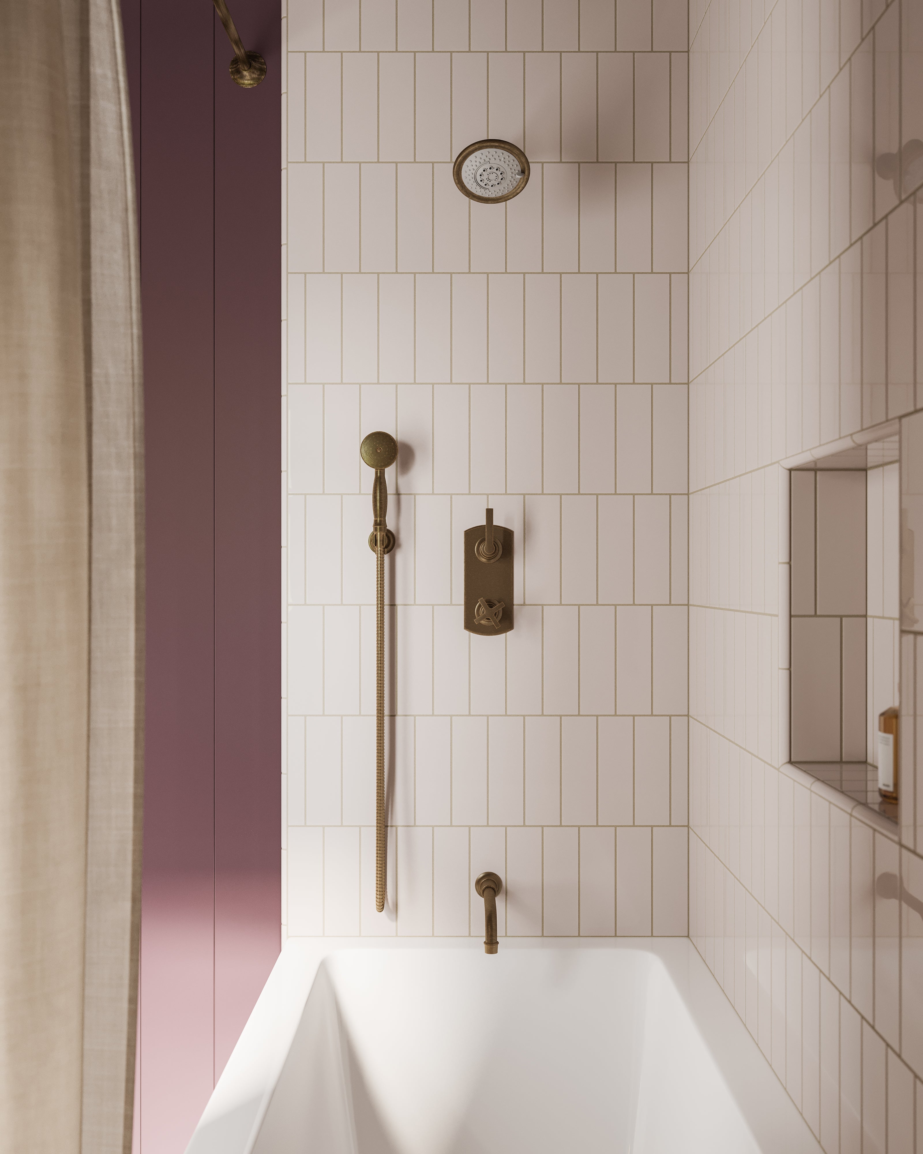Emerson Wall Elbow with Hook Kit - Less Hand Shower in Antique Brass
