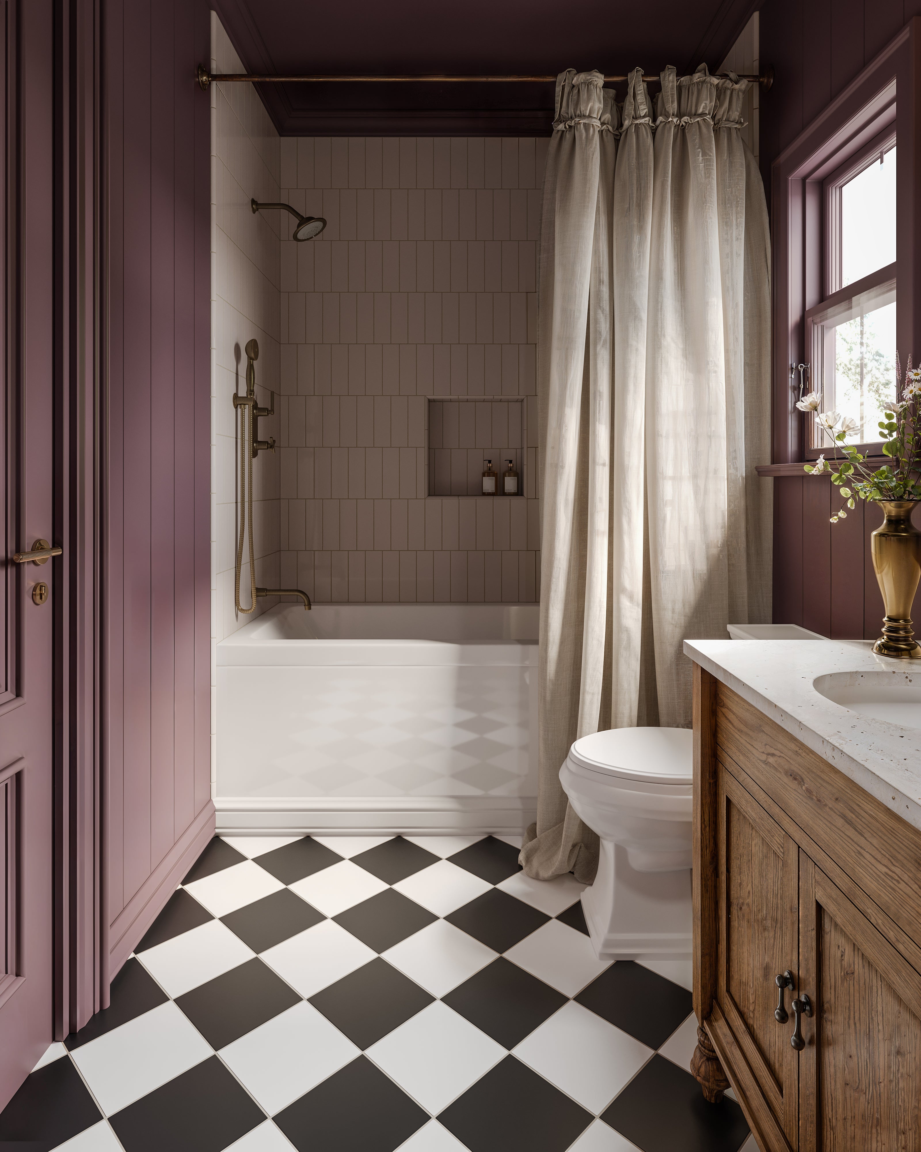 8x8 Natural Press Ceramic Tile in Salt Creek Matte