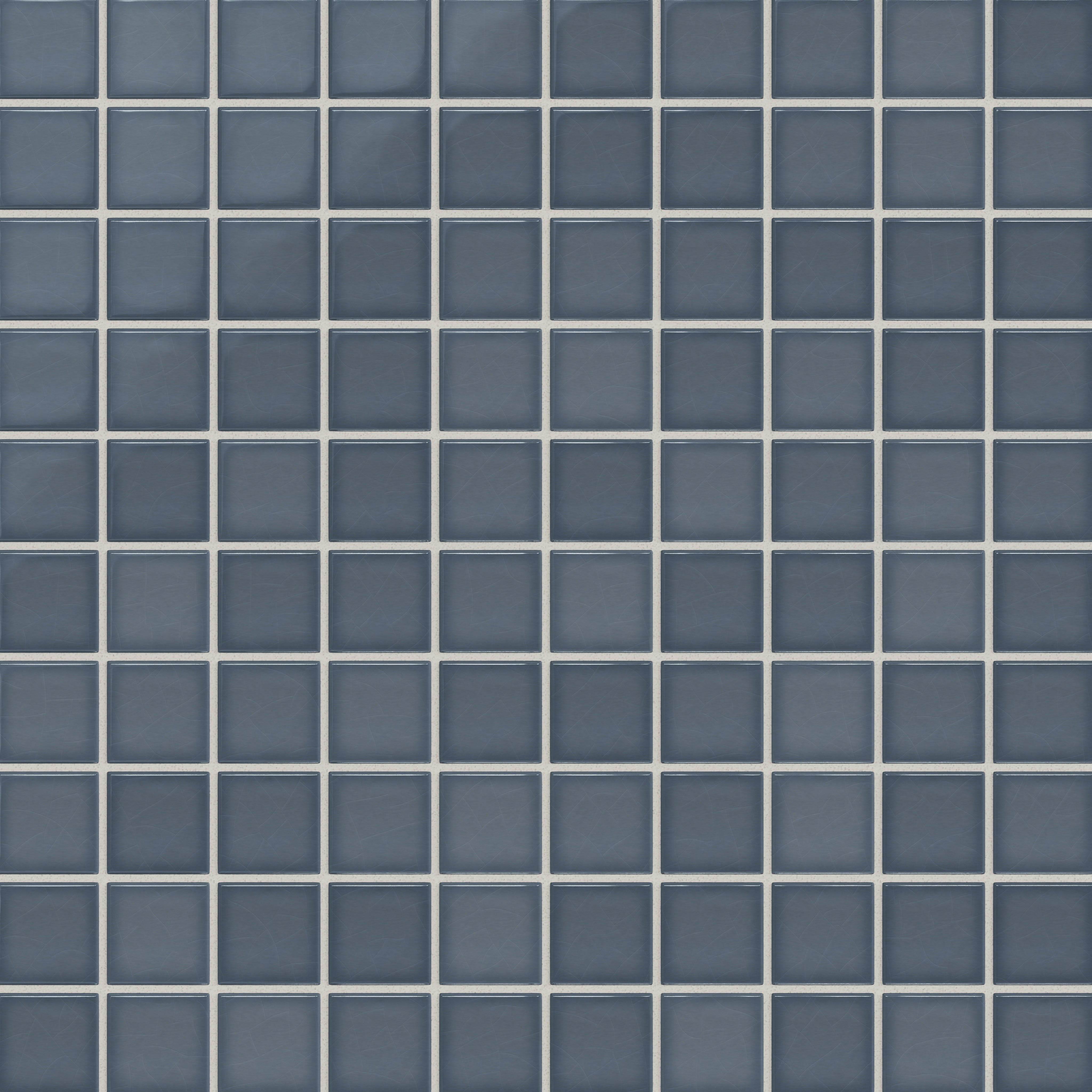 2x2 Straight Set Sheeted Original Ceramic Mosaic Tile in Nautical Gloss
