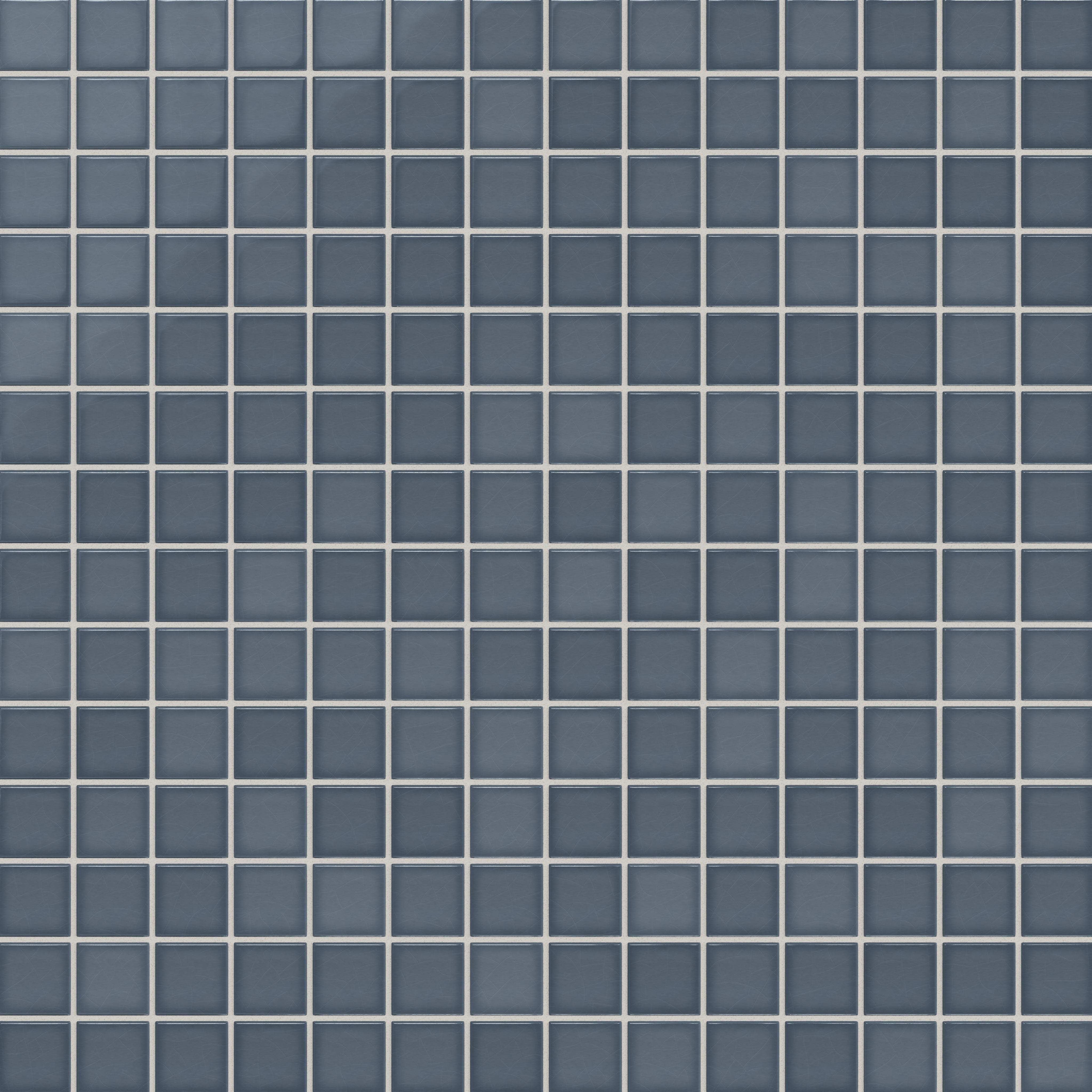 2x2 Straight Set Sheeted Original Ceramic Mosaic Tile in Nautical Gloss