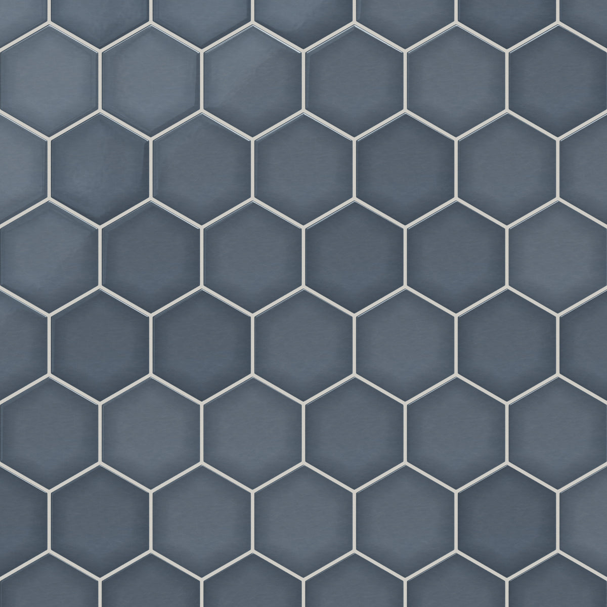 6" Hexagon Original Ceramic Tile in Nautical Gloss