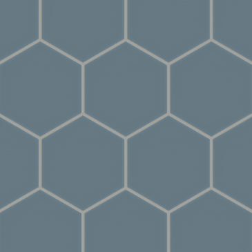 8" Hexagon Original Ceramic Tile in Nautical Gloss