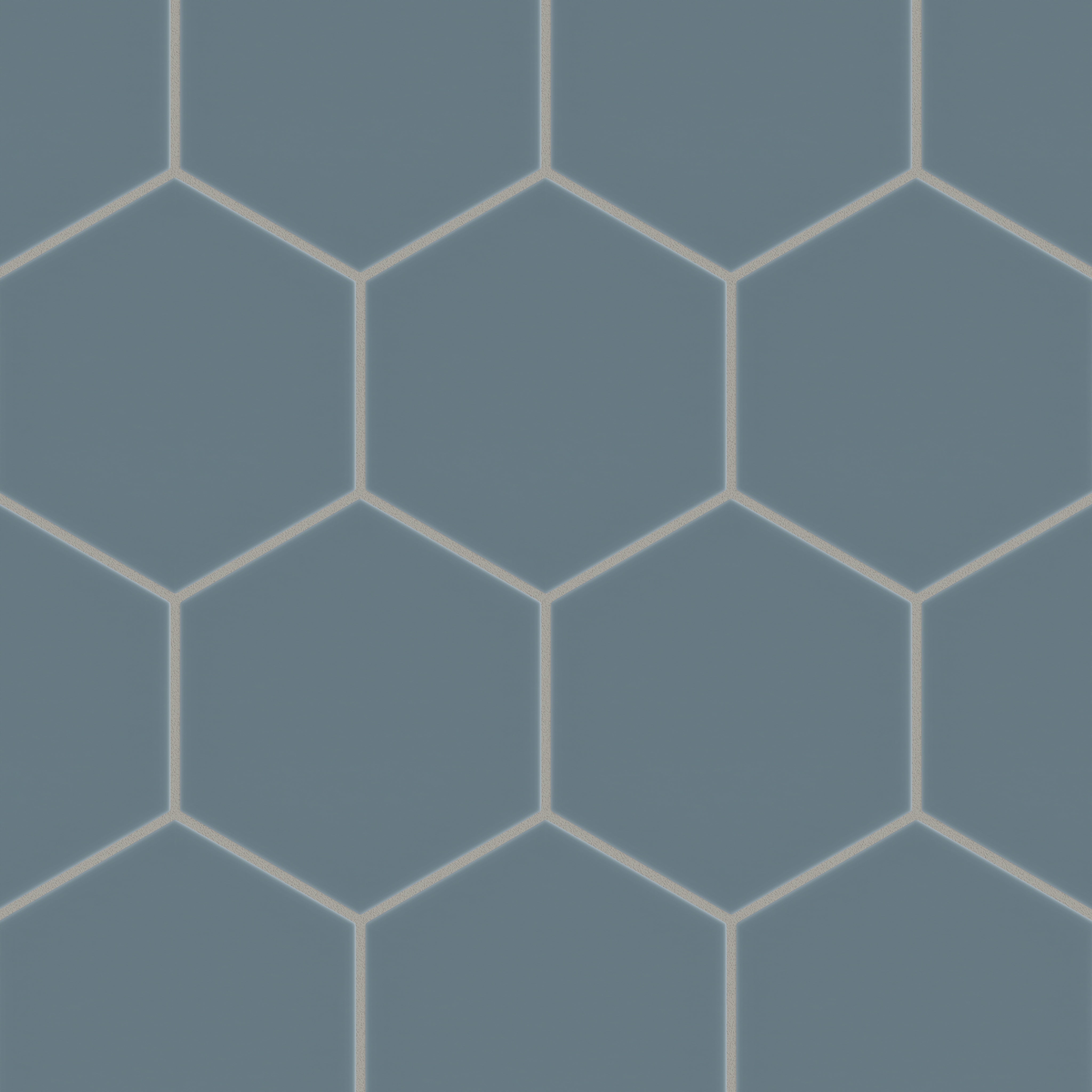 8" Hexagon Original Ceramic Tile in Nautical Gloss
