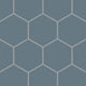 8" Hexagon Original Ceramic Tile in Nautical Gloss