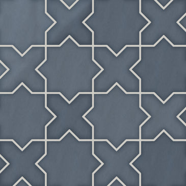 Star & Cross Original Ceramic Tile in Nautical Gloss