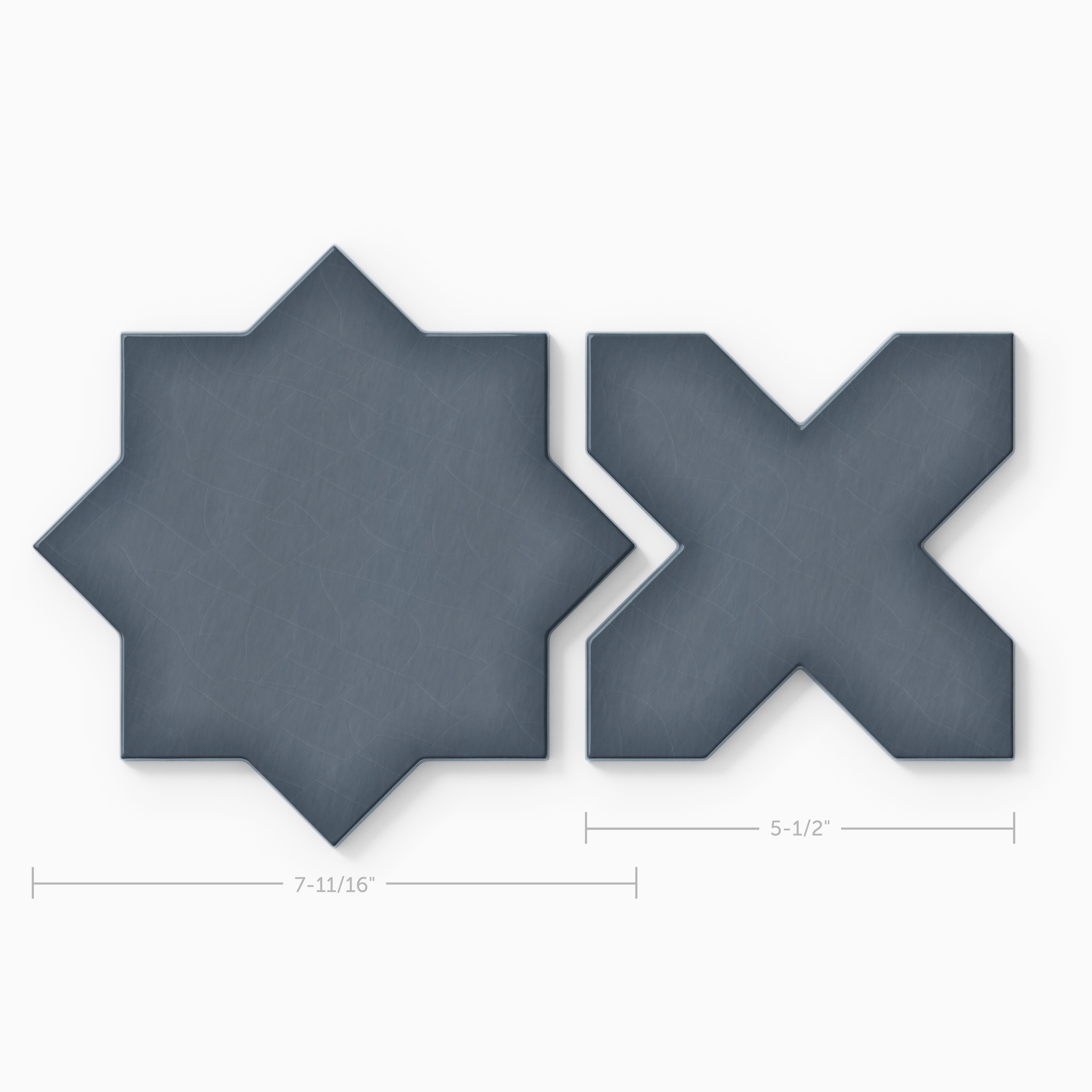 Star & Cross Original Ceramic Tile in Nautical Gloss