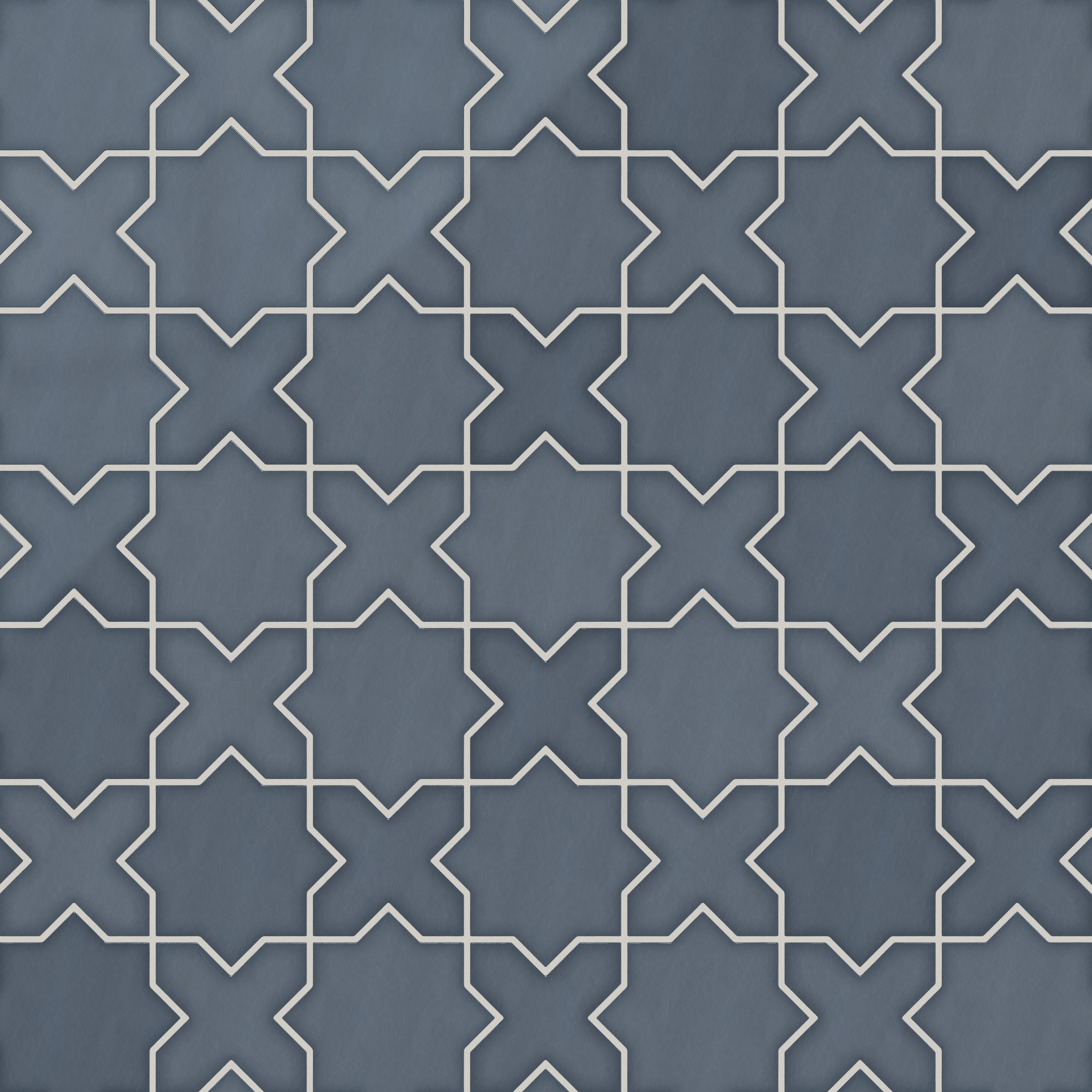 Star & Cross Original Ceramic Tile in Nautical Gloss