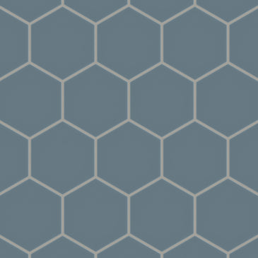 6" Hexagon Original Ceramic Tile in Nautical Matte