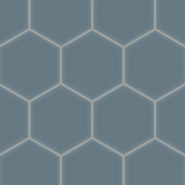8" Hexagon Original Ceramic Tile in Nautical Matte